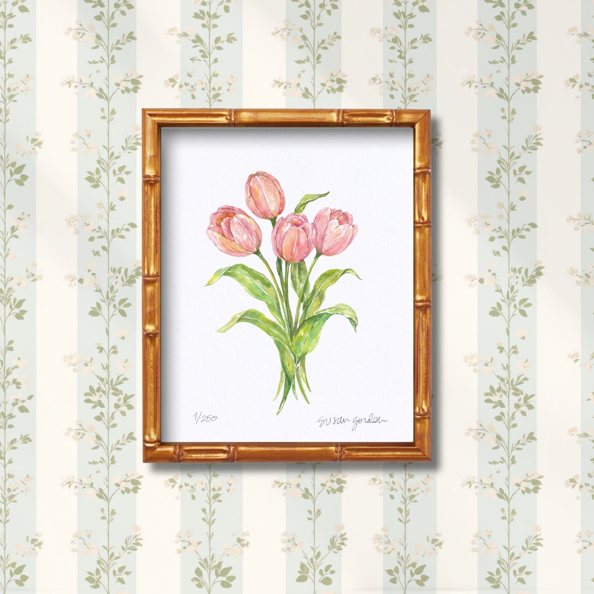 8x10 Framed Tulip Archival Prints By Susan Gordon