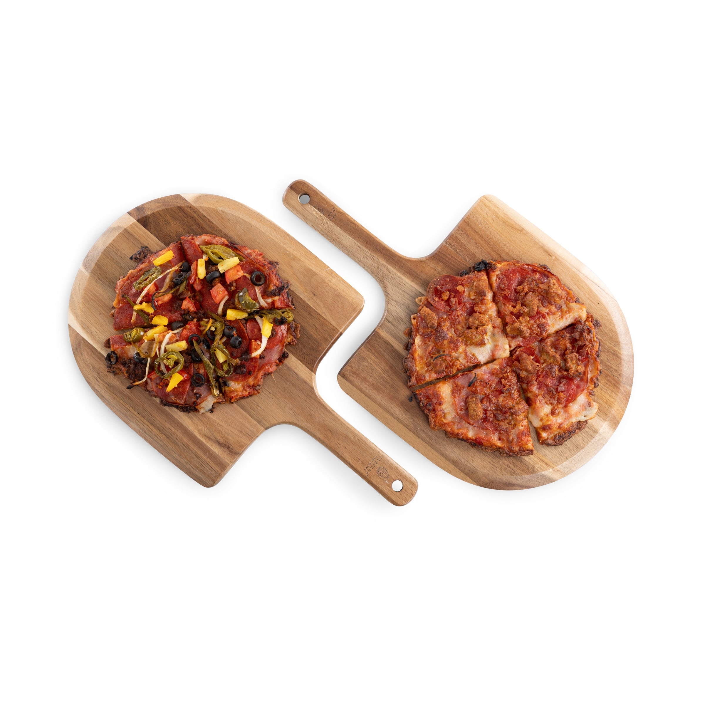 Acacia Personal Pizza Peel Serving Board Paddle (Set of 2)