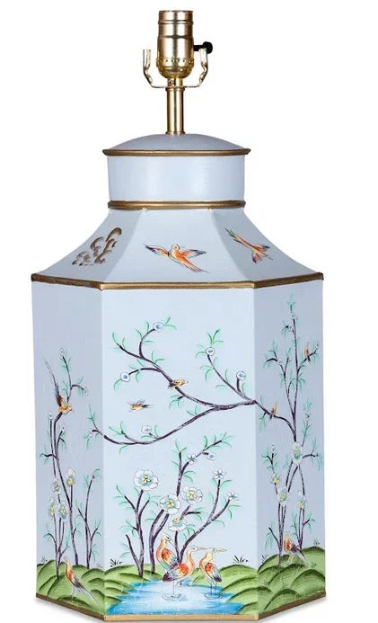 PALE BLUE & MULTI COLOR Hexagon Lamp - The Mayfair Hall