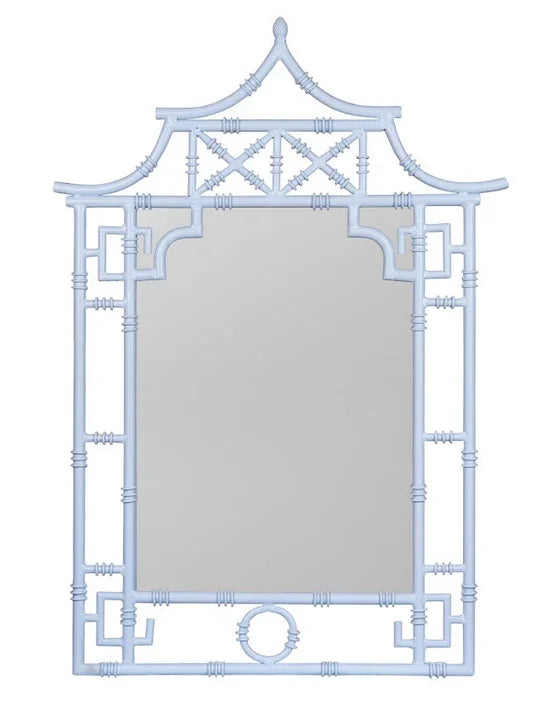 Pagoda Mirror in Pale Blue - The Mayfair Hall