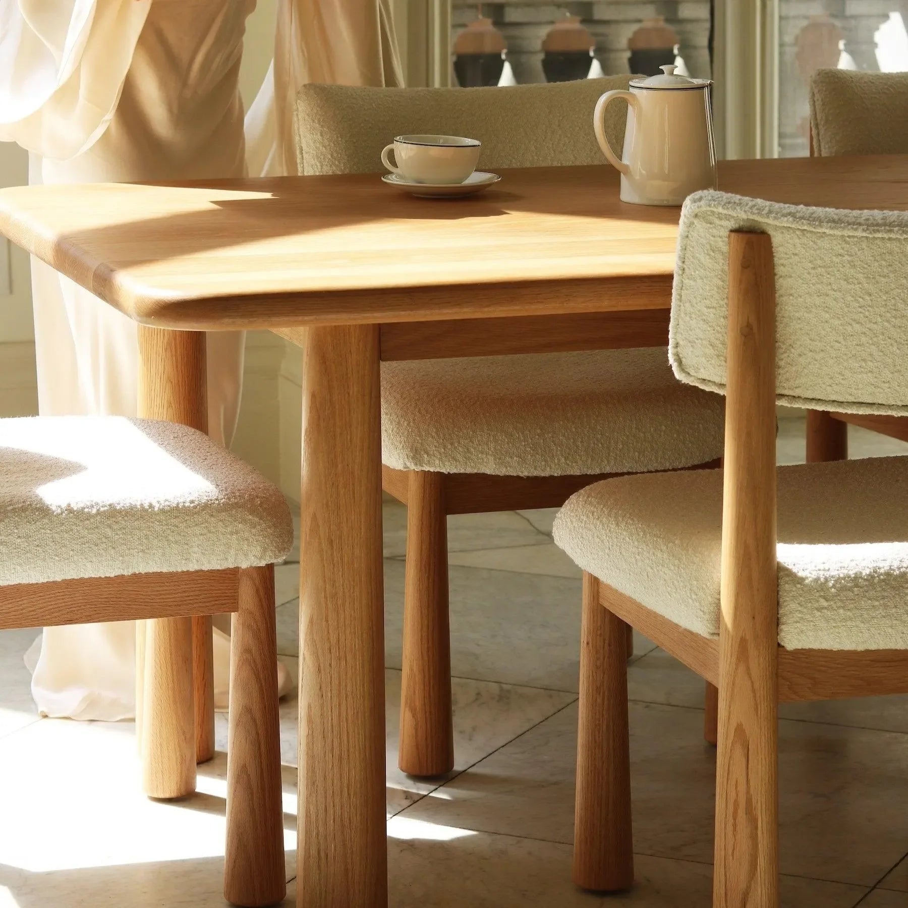 Charlie Dining Chair - White Oak - The Mayfair Hall