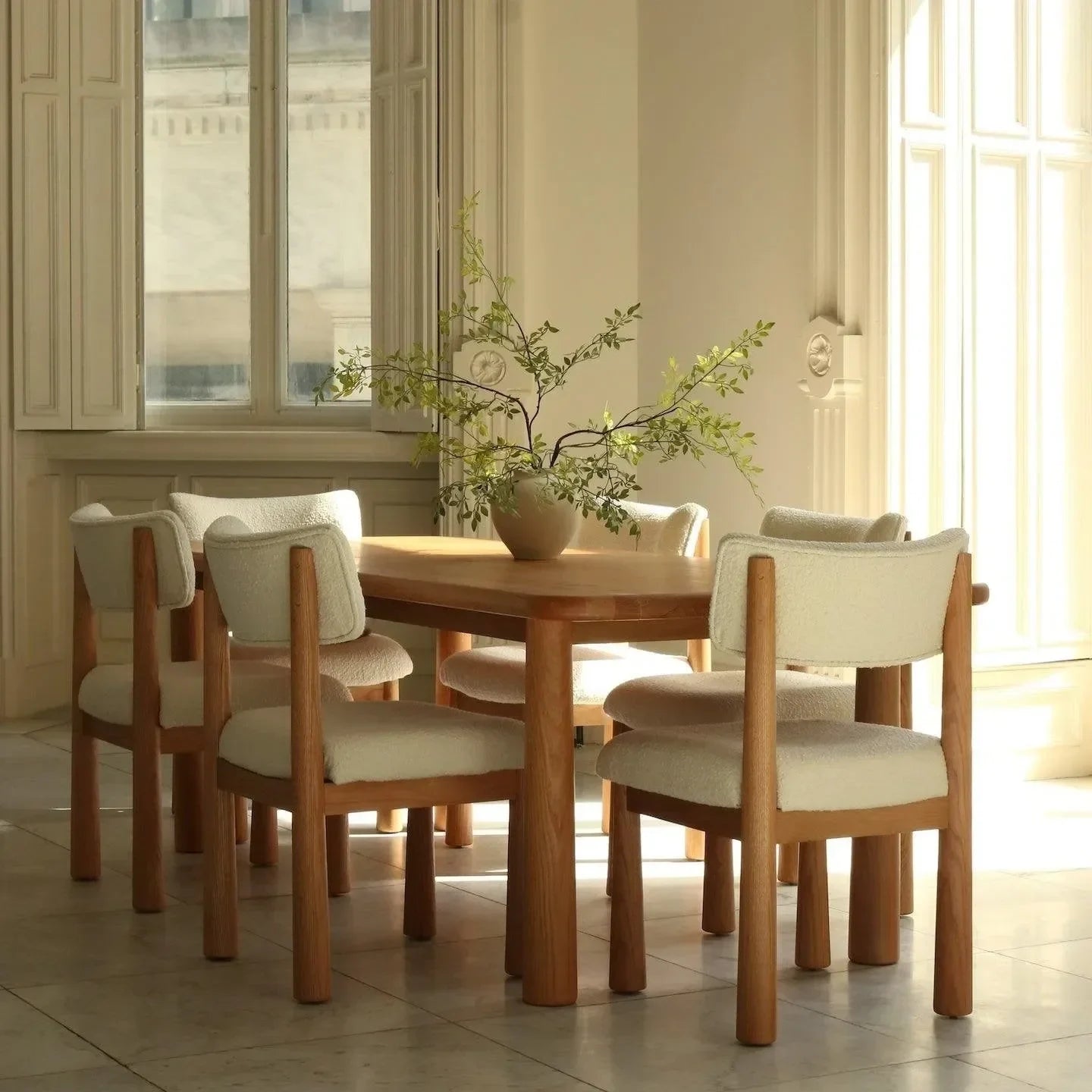 Topa Topa Rectangular Dining Table - White Oak - The Mayfair Hall