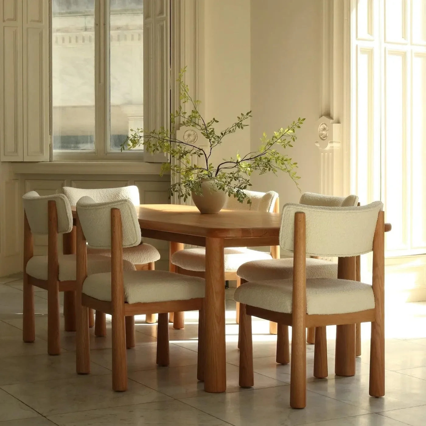 Charlie Dining Chair - White Oak - The Mayfair Hall