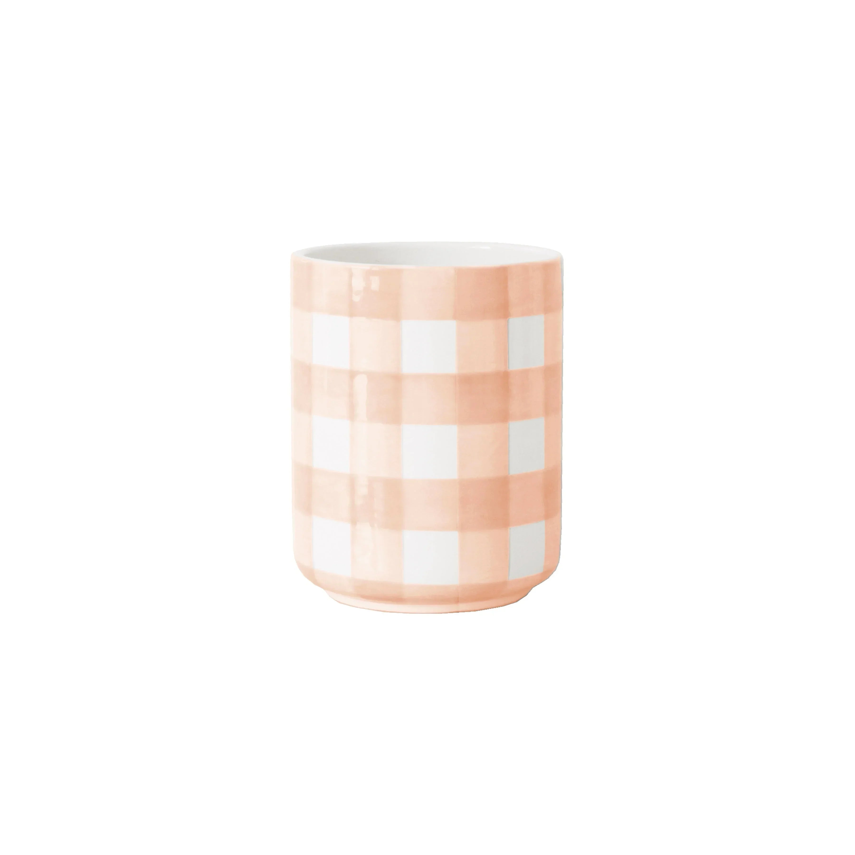 Gingham Large Vase/ Utensil Holder - The Mayfair Hall
