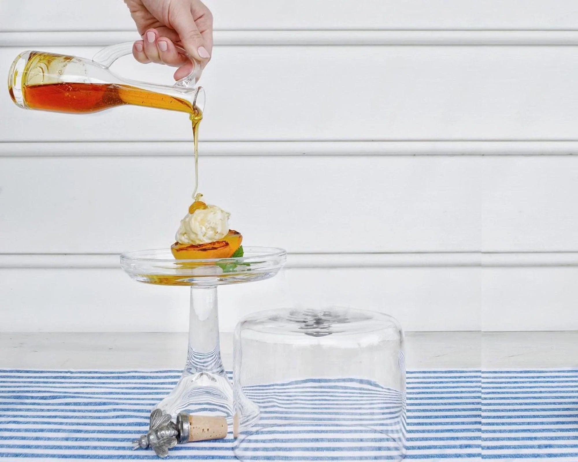 Cruet Bottle with Pewter Bee Cork Stopper - The Mayfair Hall