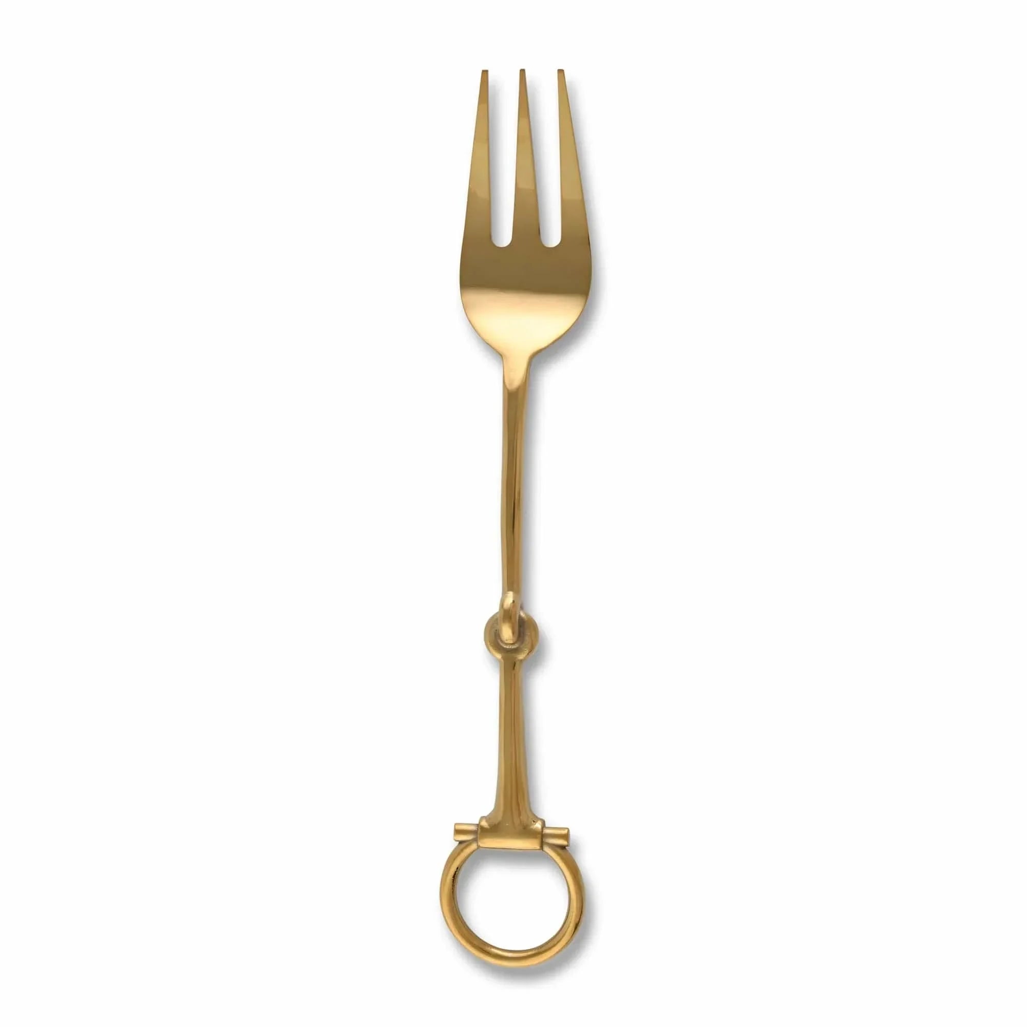 Bit Serving Fork - Stainless Steel Shiny Gold - The Mayfair Hall