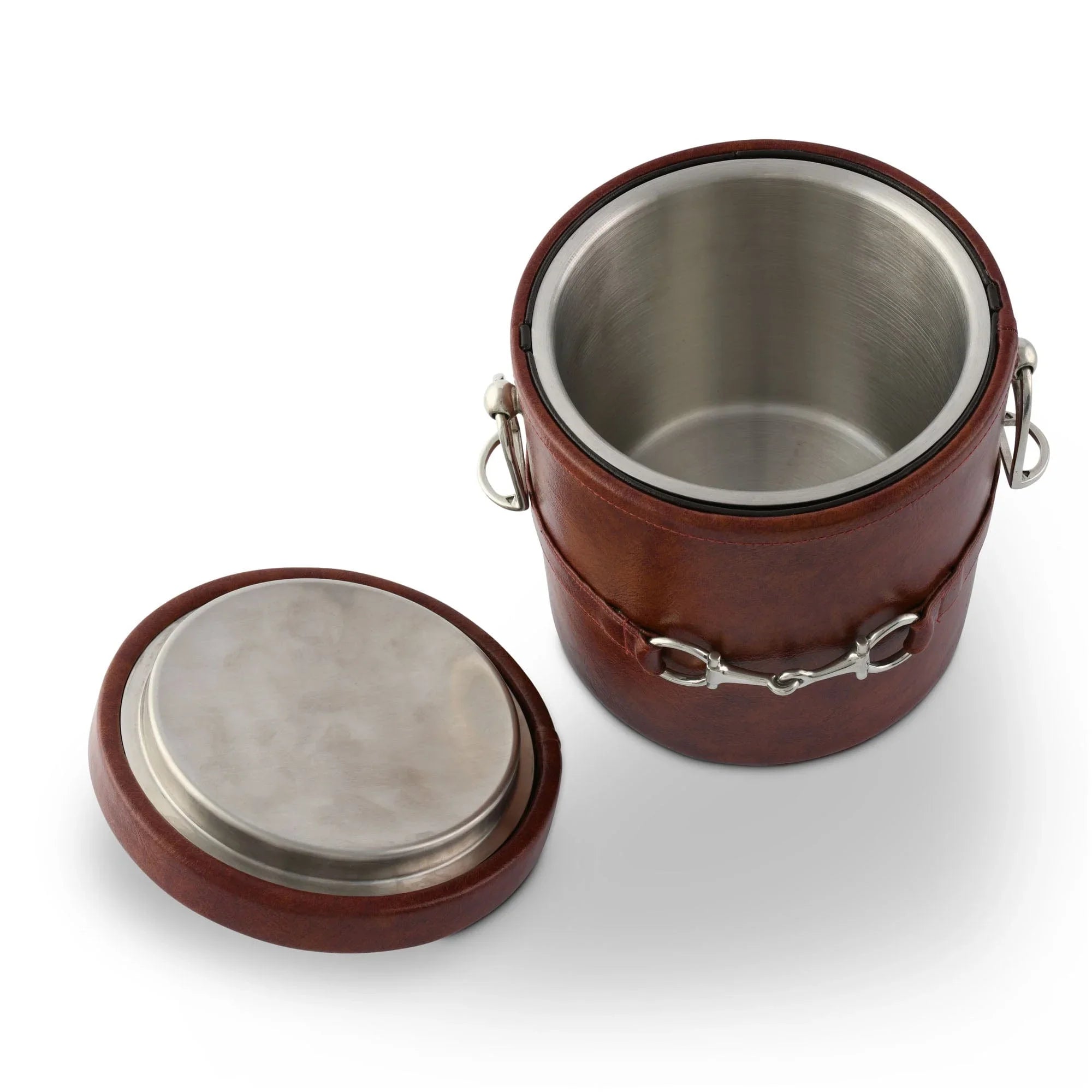 Equestrian Horse Bit Vegan Leather Ice Bucket - The Mayfair Hall