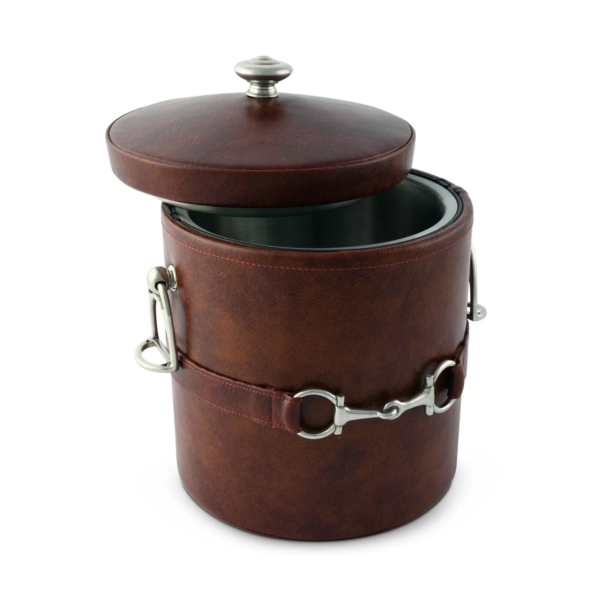 Equestrian Horse Bit Vegan Leather Ice Bucket - The Mayfair Hall