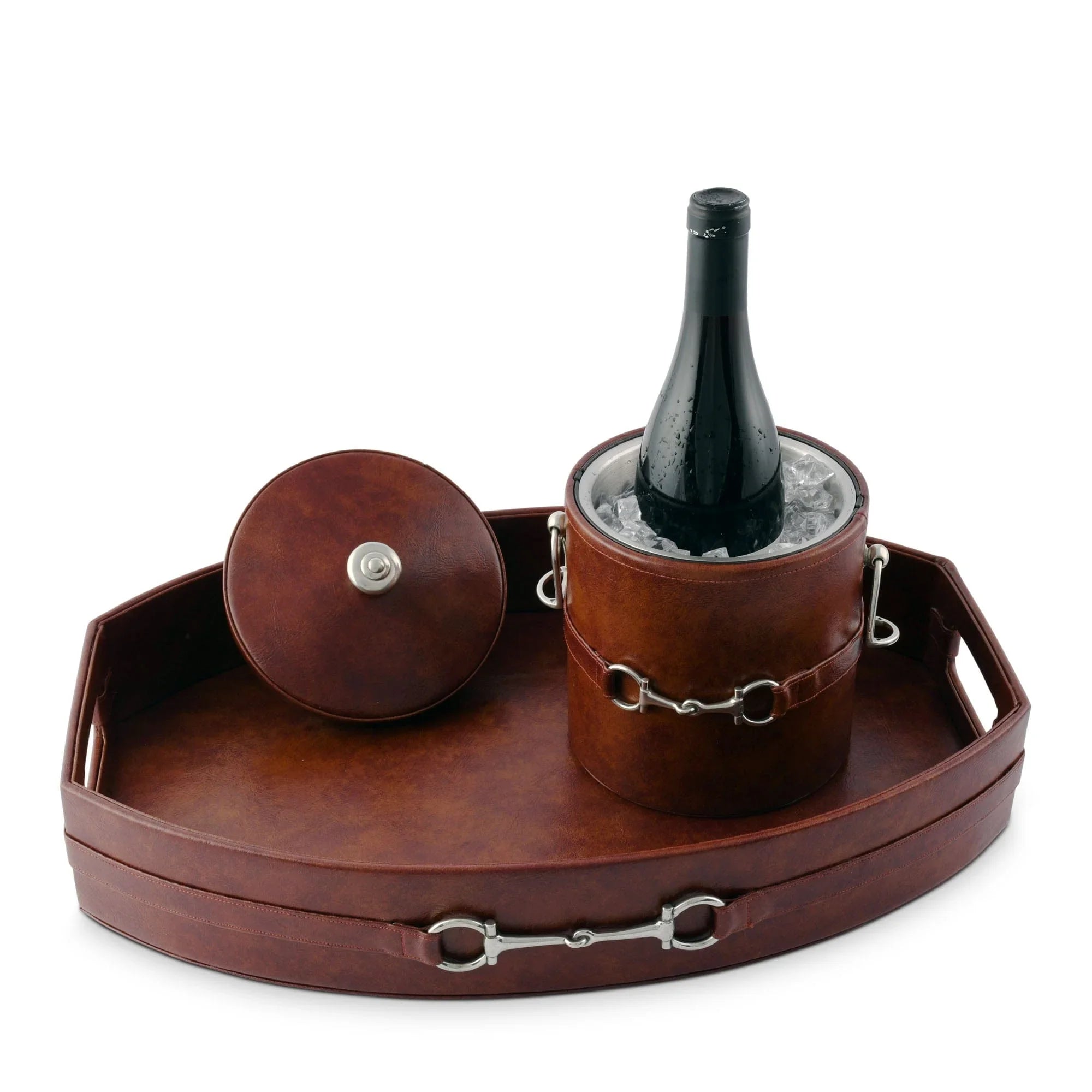 Equestrian Horse Bit Vegan Leather Tray - The Mayfair Hall