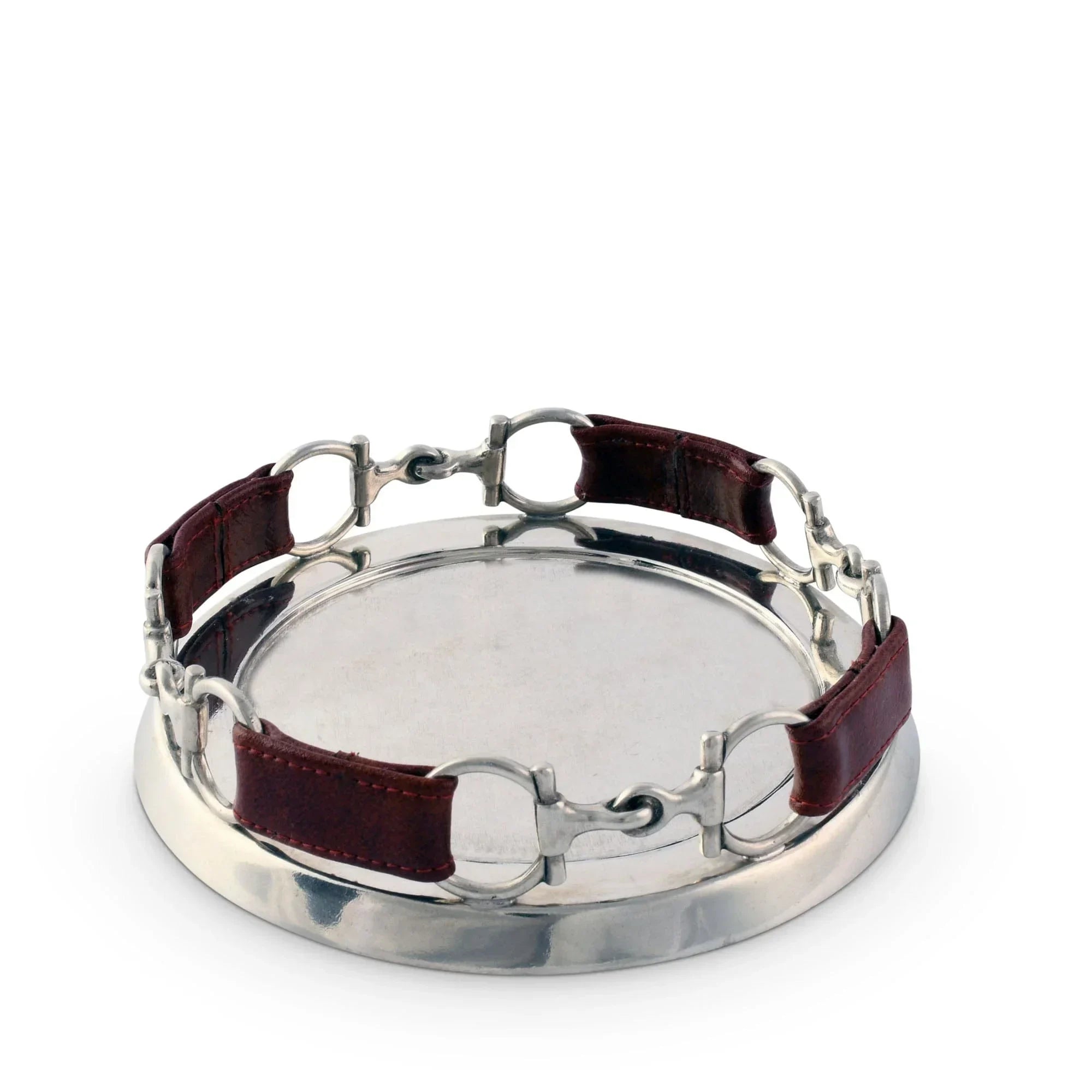 Equestrian Horse Bit Leather Wine Coaster - The Mayfair Hall