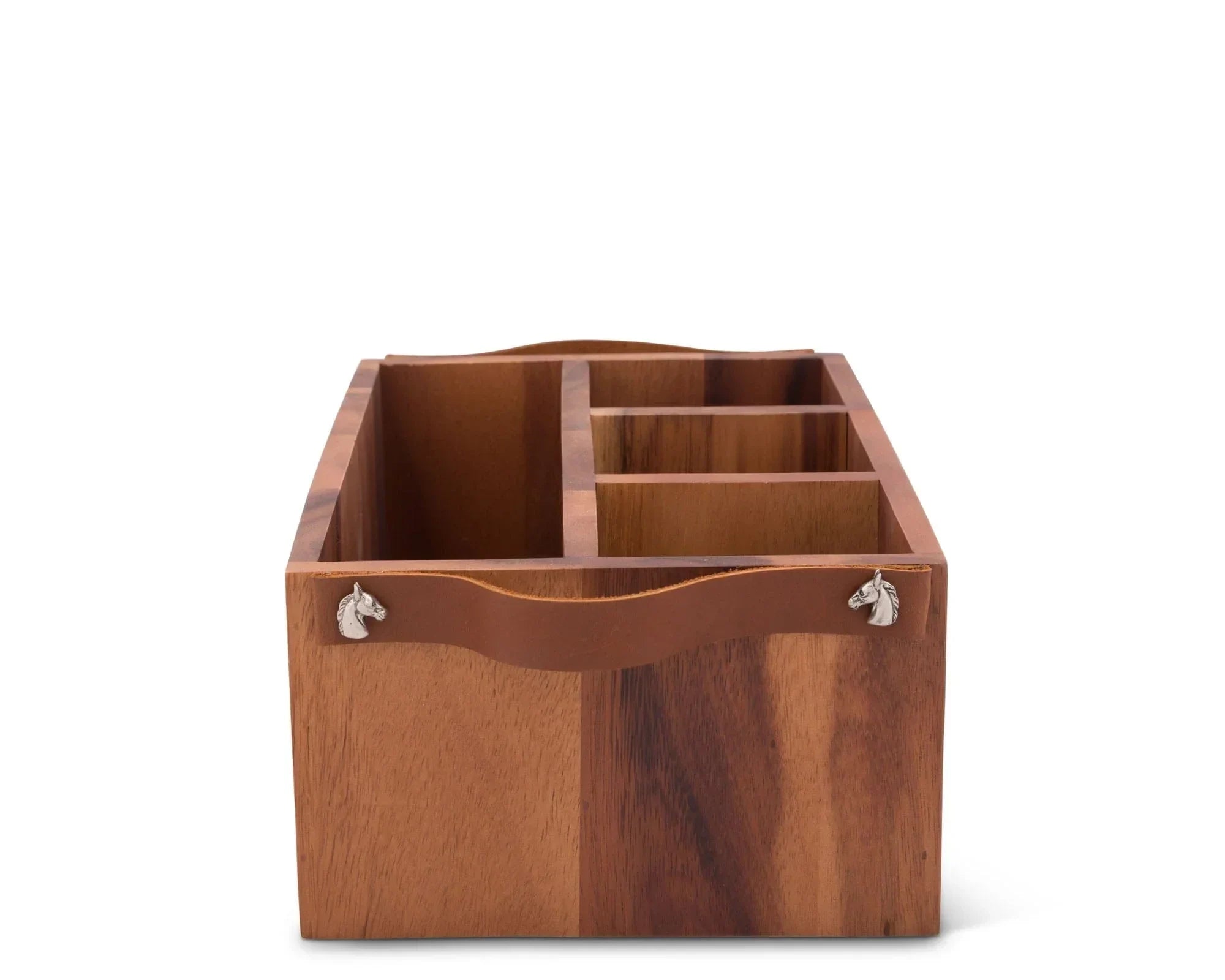 Horse Bits Leather Handles Flatware Caddy - The Mayfair Hall