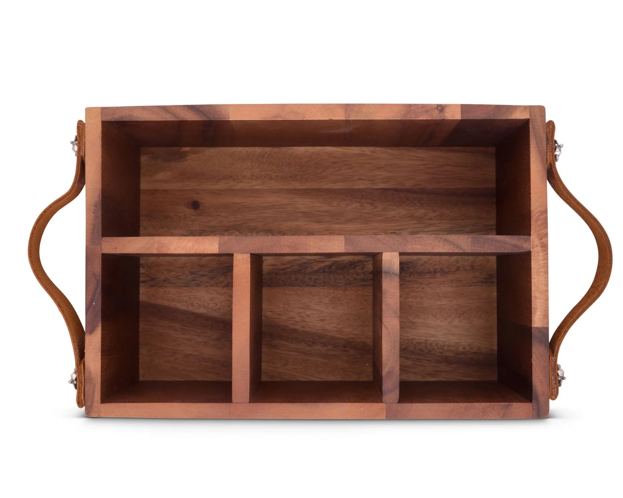 Horse Bits Leather Handles Flatware Caddy - The Mayfair Hall