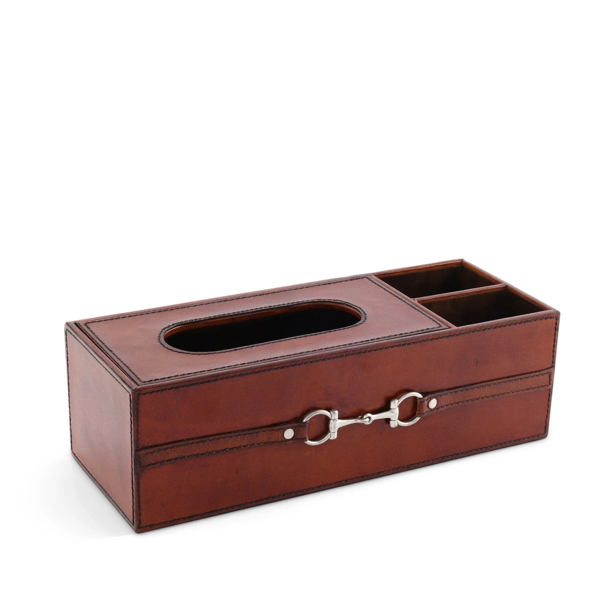 Premium Genuine Leather Bit Office Tissue Box - The Mayfair Hall