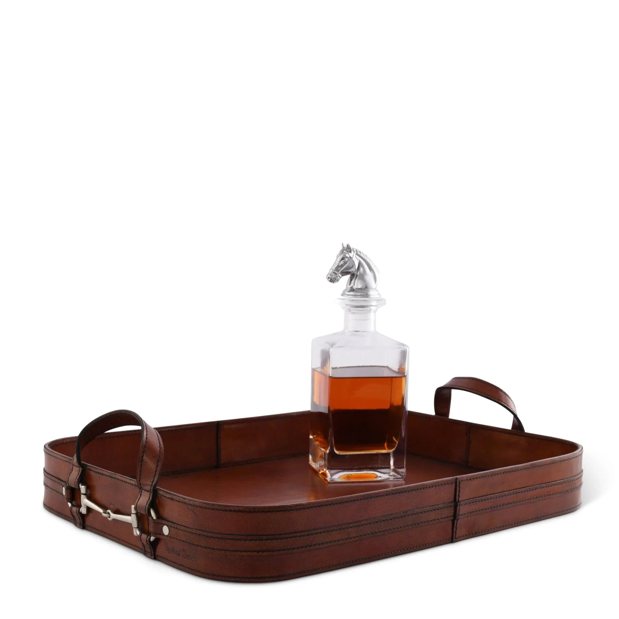 Premium Genuine Leather Bit Serving Tray – Perfect for Entertaining - The Mayfair Hall