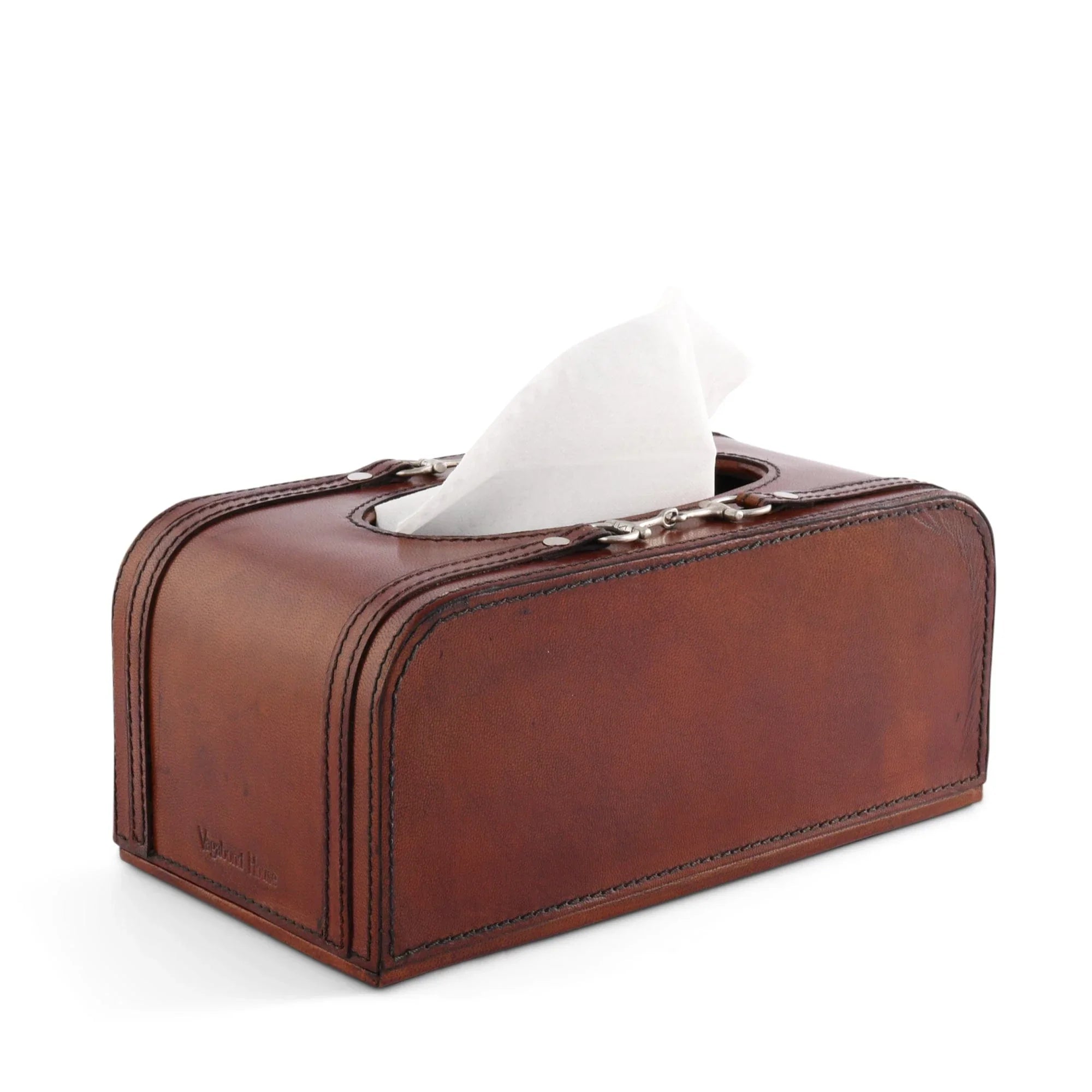 Premium Genuine Leather Bit Tissue Box - The Mayfair Hall
