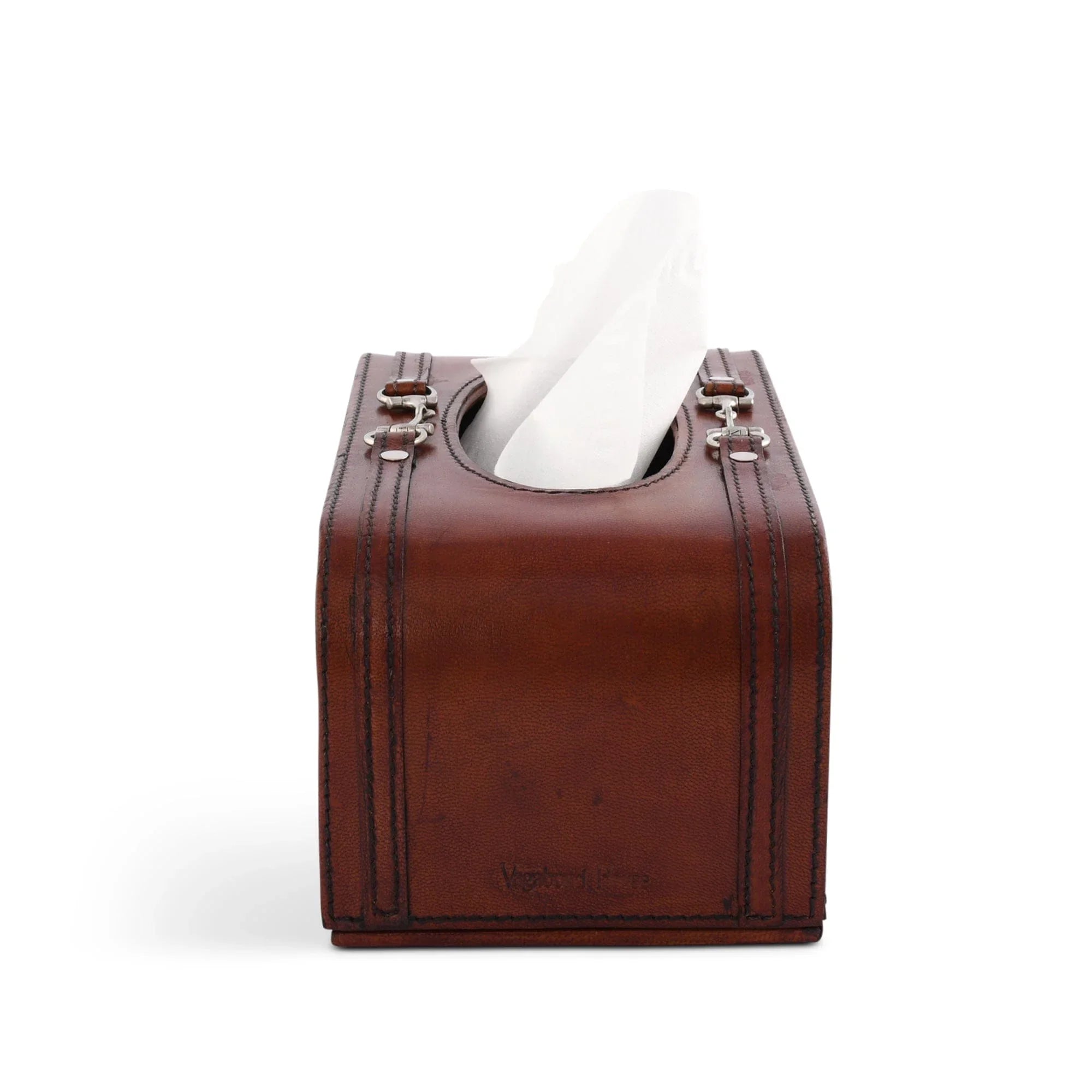 Premium Genuine Leather Bit Tissue Box - The Mayfair Hall