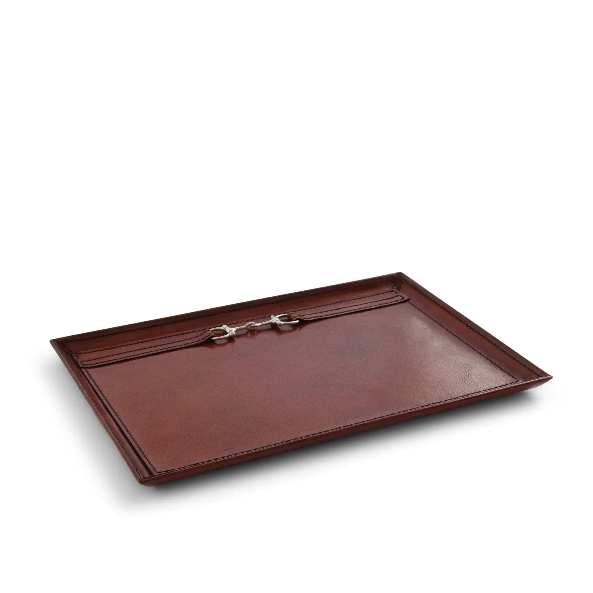 Premium Genuine Leather Equestrian Bit Catchall Tray - The Mayfair Hall
