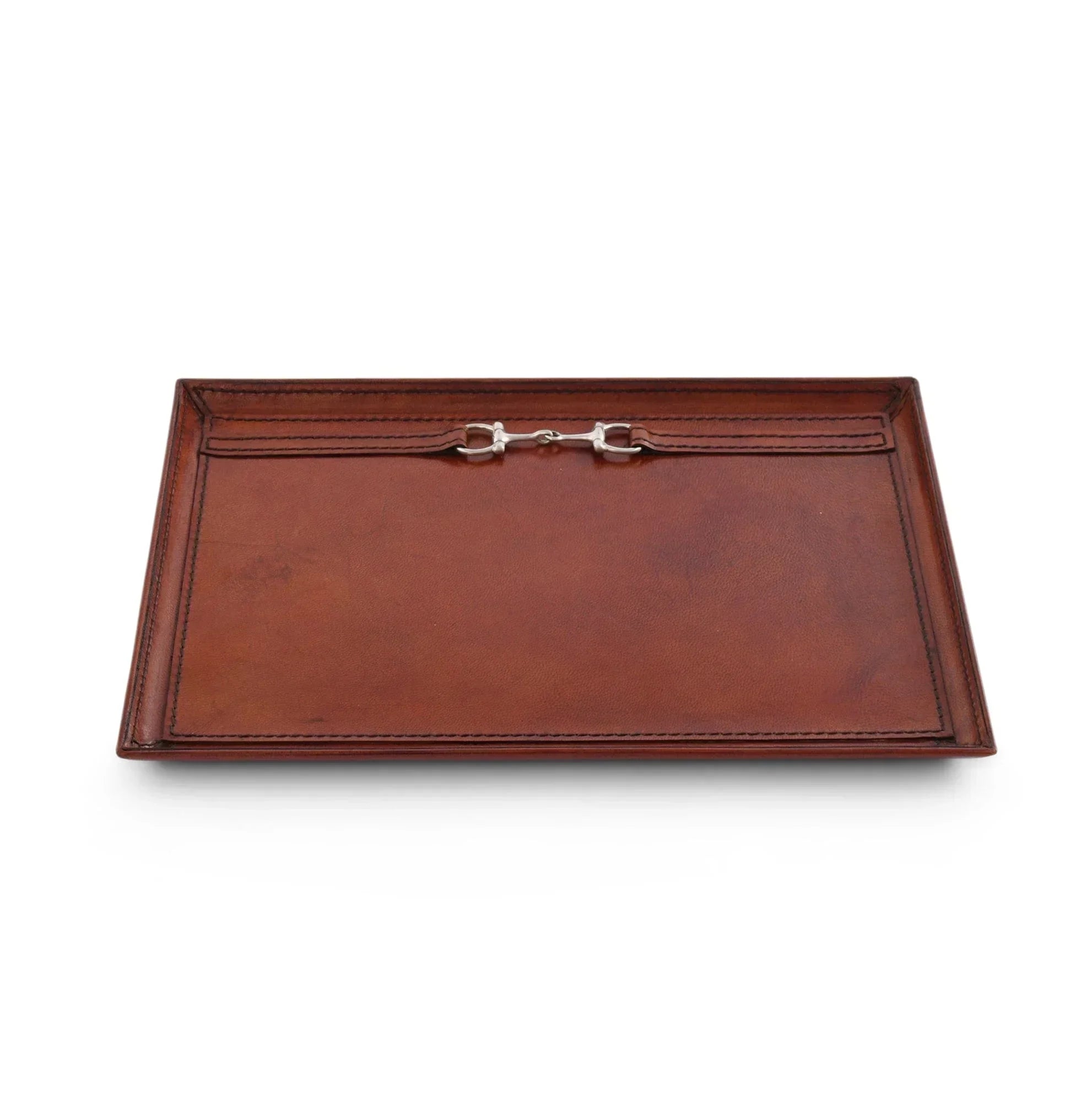 Premium Genuine Leather Equestrian Bit Catchall Tray - The Mayfair Hall