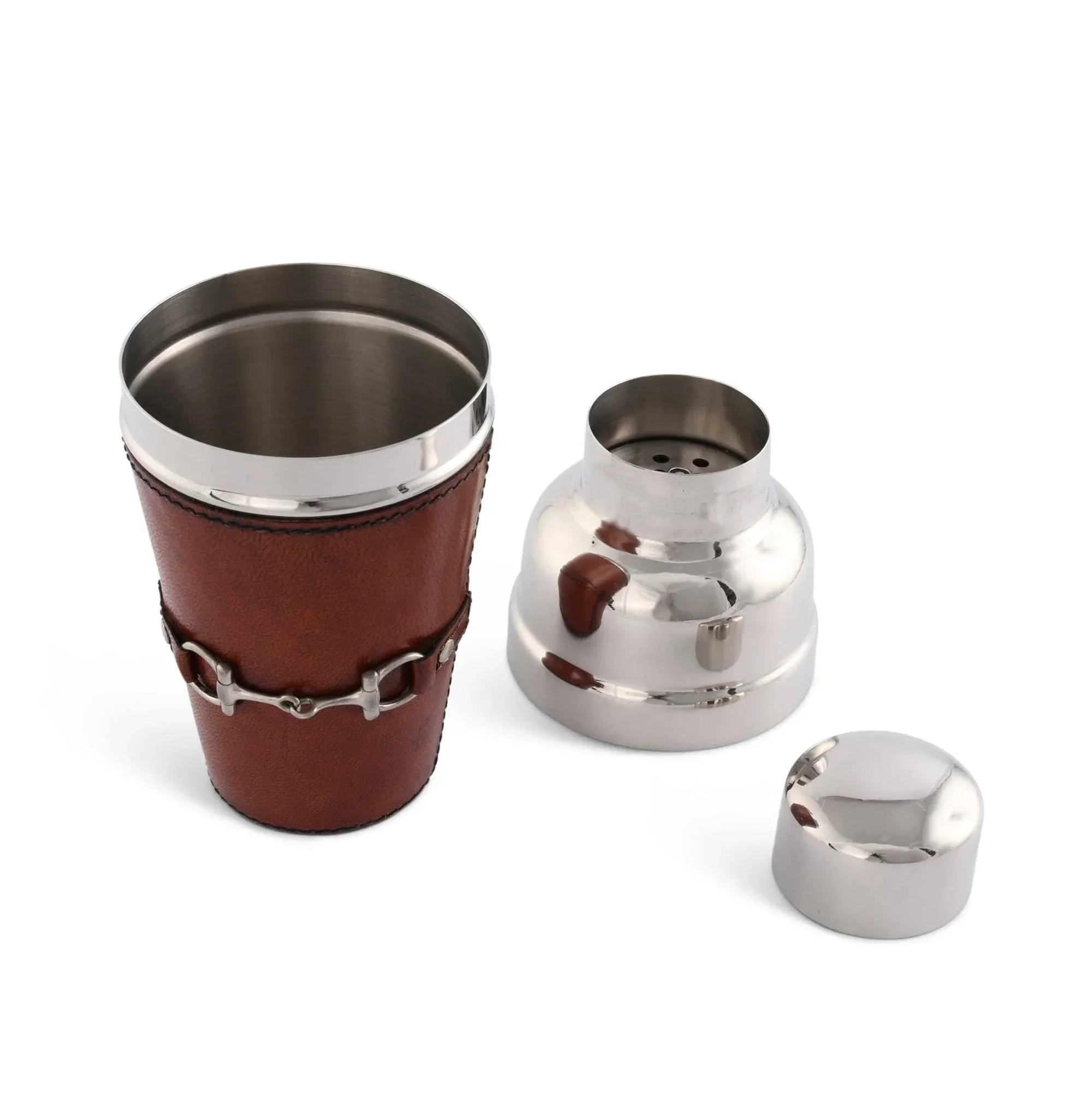 Premium Genuine Leather Equestrian Bit Cocktail Shaker - The Mayfair Hall