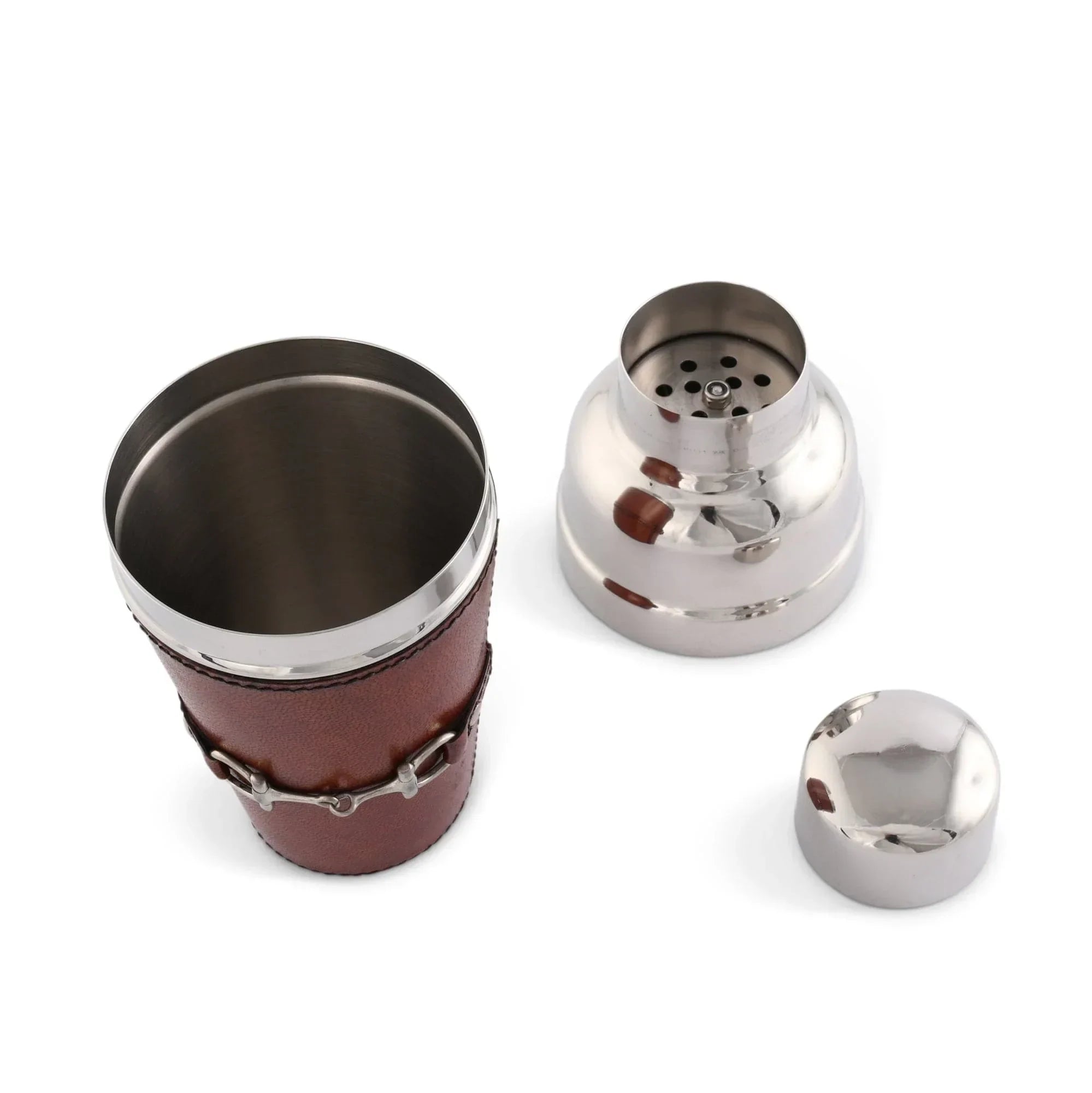 Premium Genuine Leather Equestrian Bit Cocktail Shaker - The Mayfair Hall
