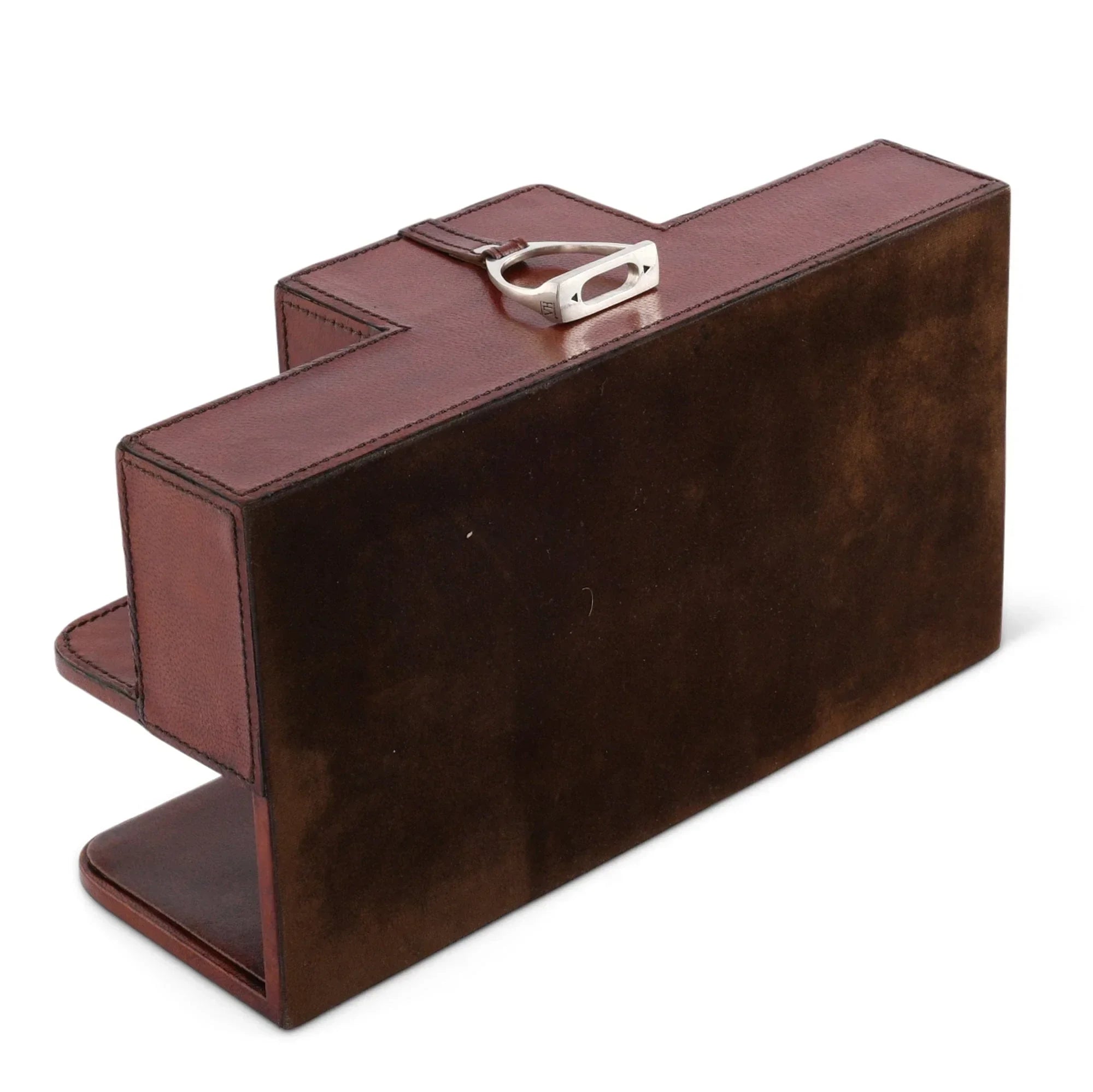 Premium Genuine Leather Stirrup Desk Organizer for Office - The Mayfair Hall