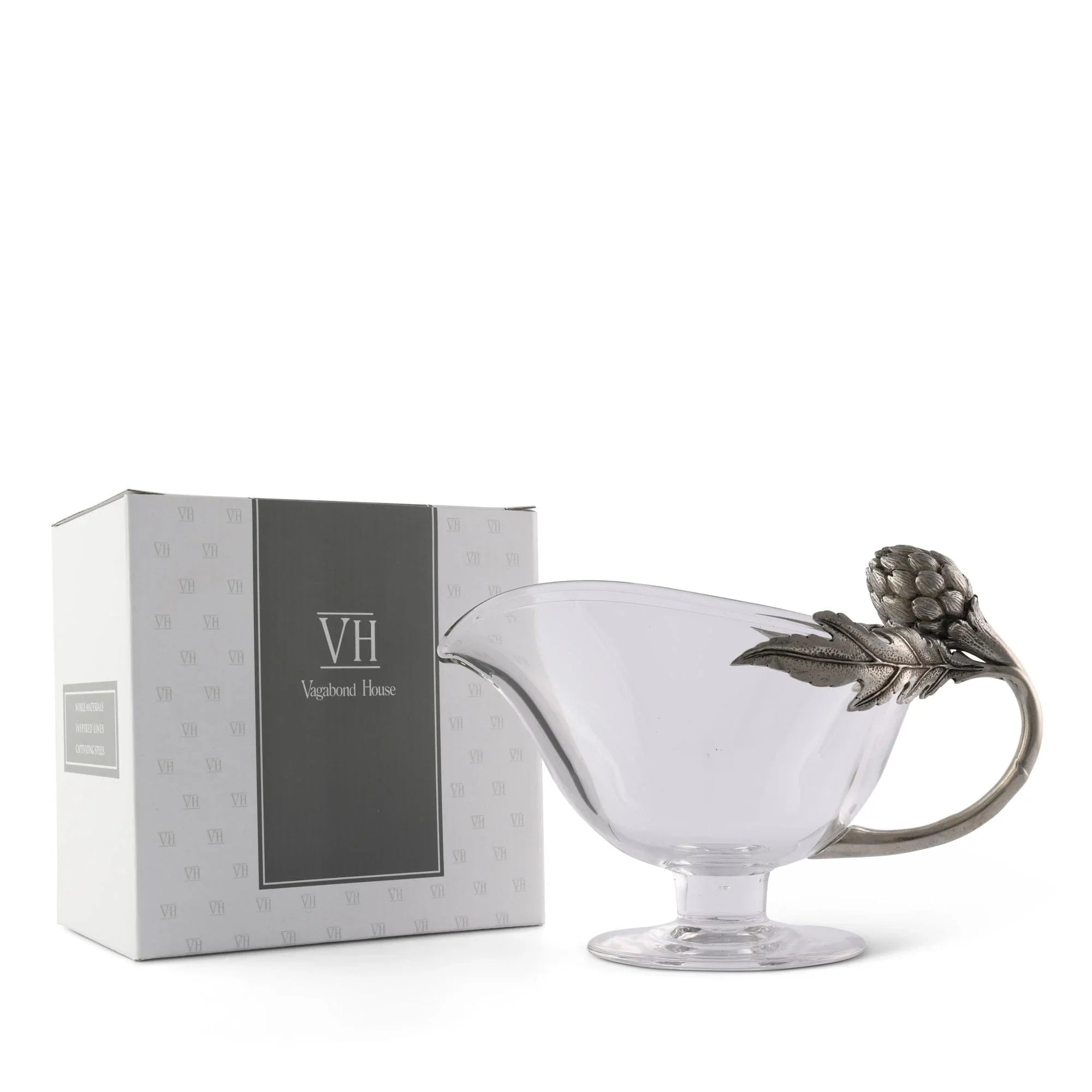 Artichoke Glass Gravy Boat - The Mayfair Hall