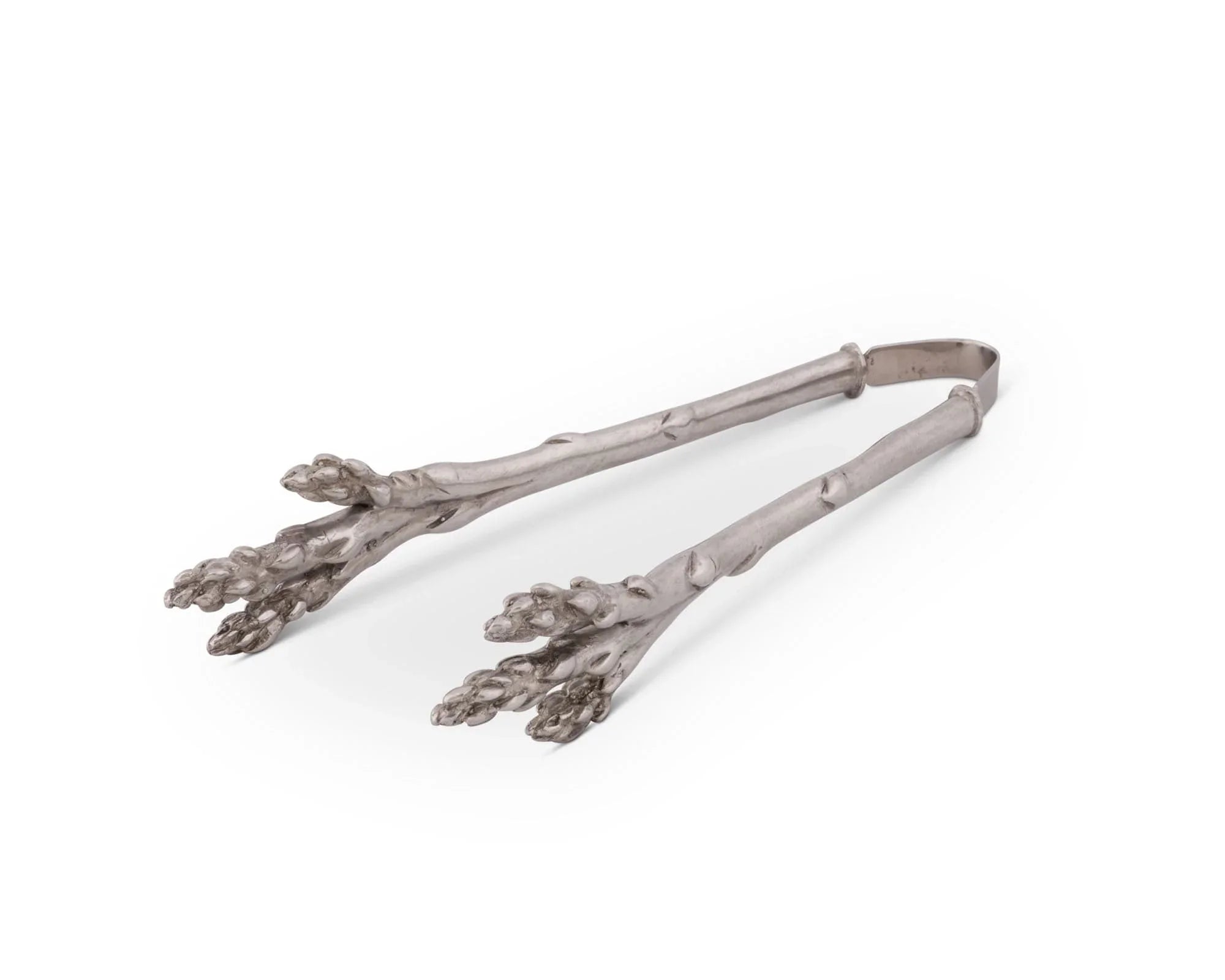 Pewter Asparagus Pattern Tongs - The Mayfair Hall