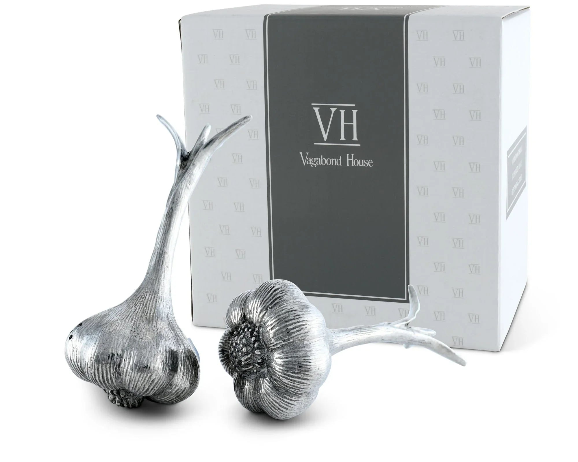 Pewter Garlic Salt & Pepper Set - The Mayfair Hall