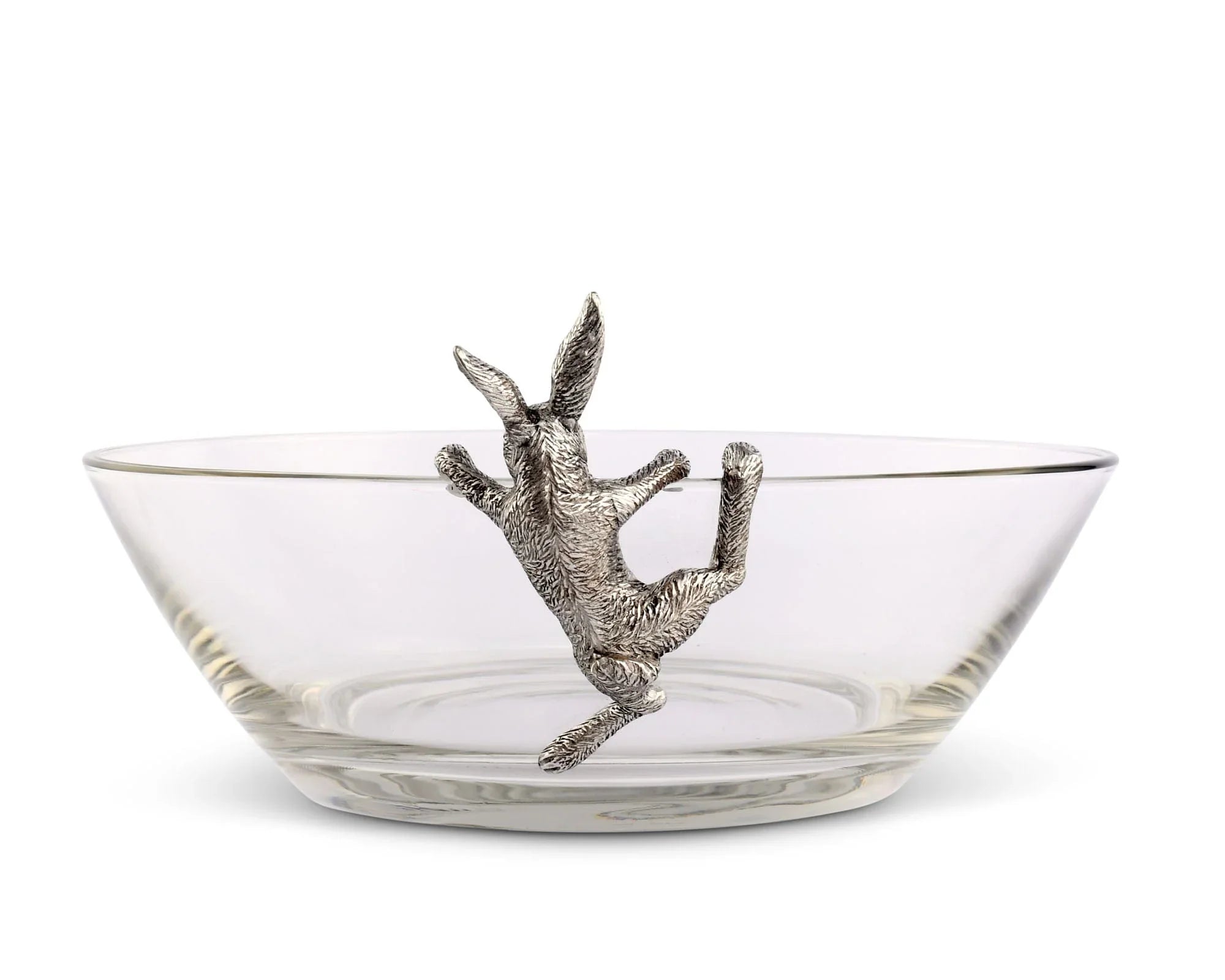 Climbing Bunny Glass Serving / Salad Bowl - The Mayfair Hall