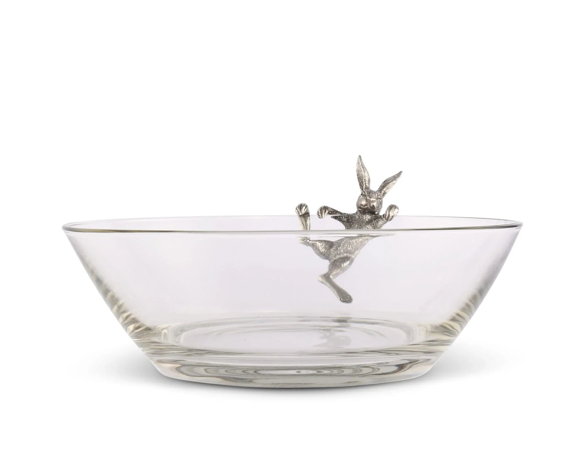 Climbing Bunny Glass Serving / Salad Bowl - The Mayfair Hall