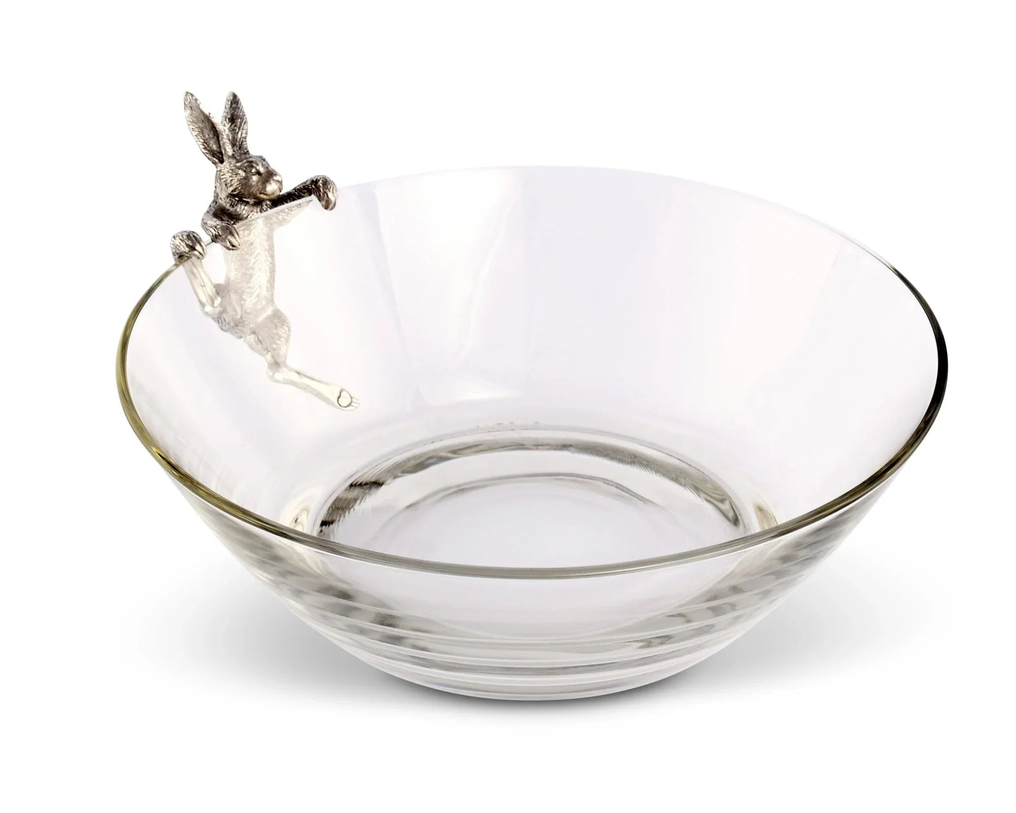 Climbing Bunny Glass Serving / Salad Bowl - The Mayfair Hall