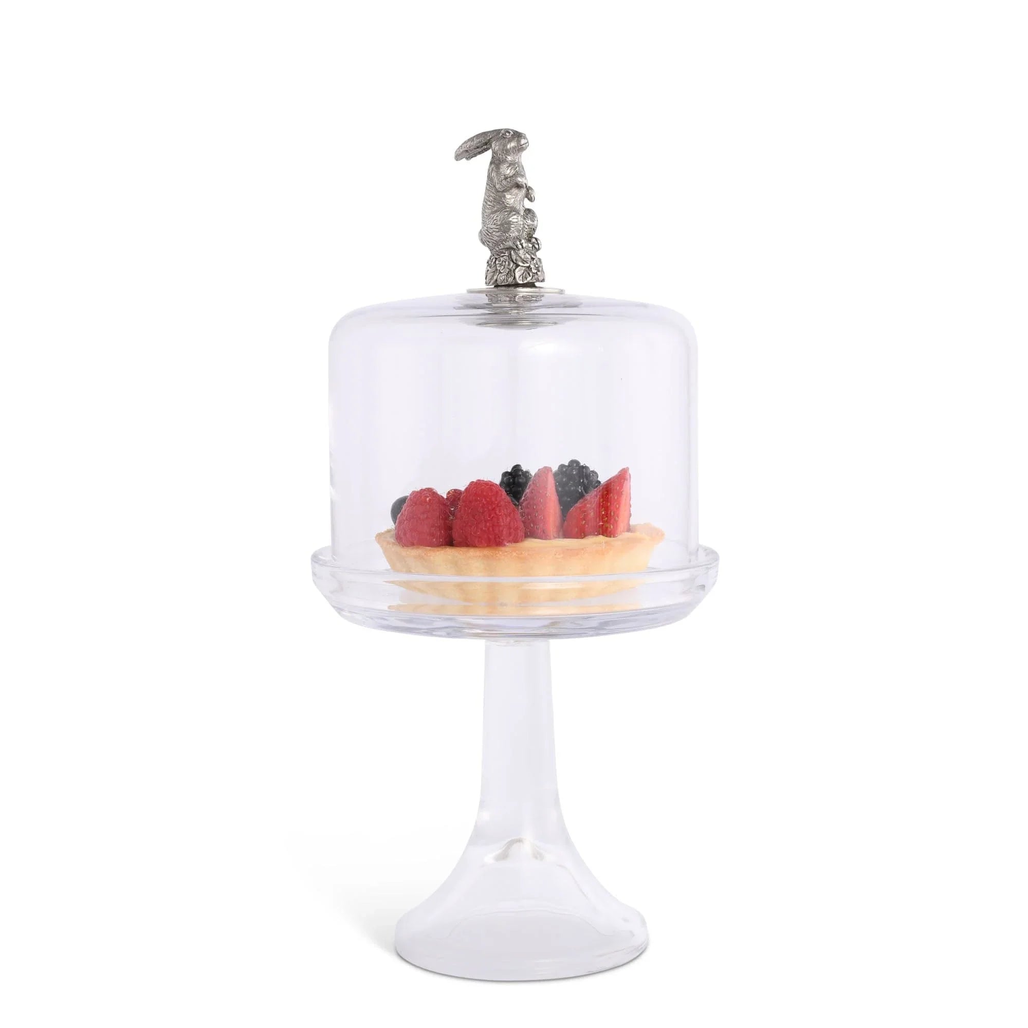 Bunny Glass Covered Cake / Dessert Stand - The Mayfair Hall