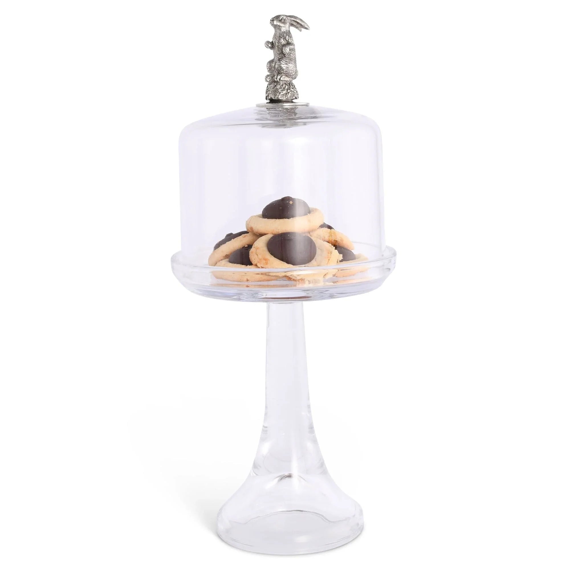 Bunny Glass Covered Cake / Dessert Stand - The Mayfair Hall