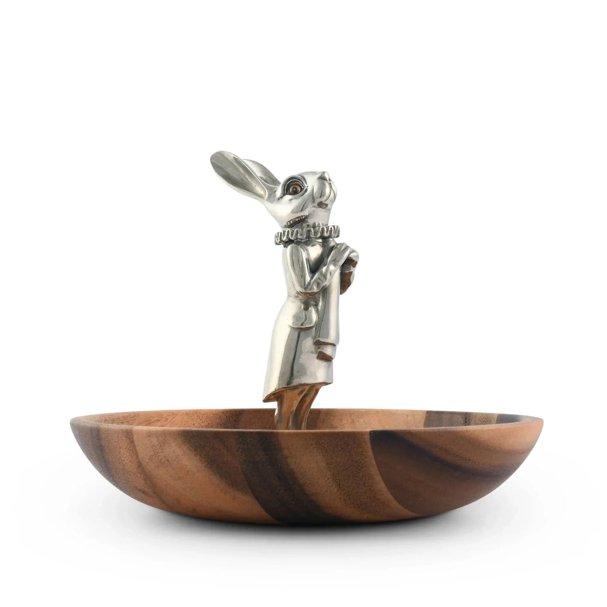 Whimsical Bunny Wood Tidbit Bowl - The Mayfair Hall