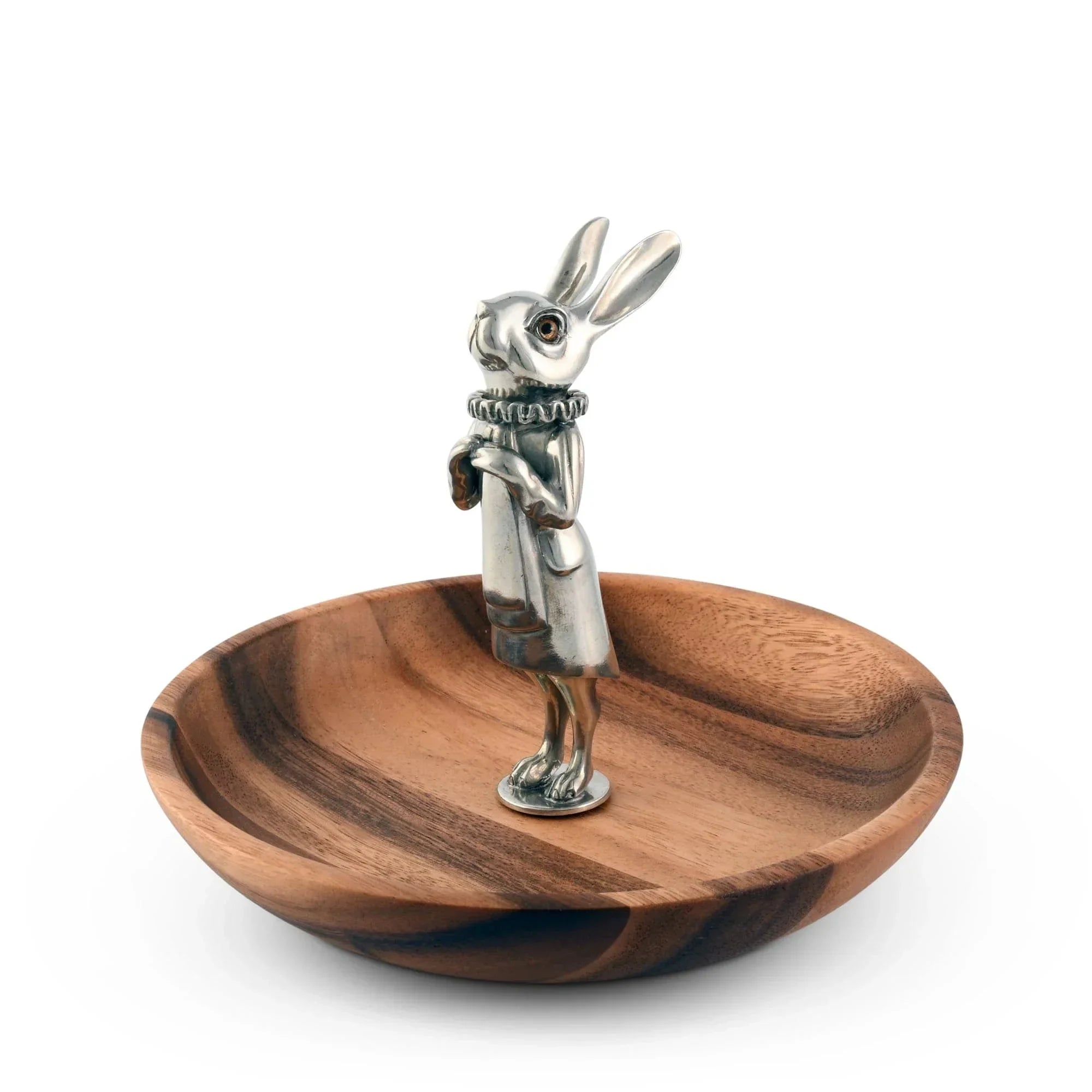 Whimsical Bunny Wood Tidbit Bowl - The Mayfair Hall