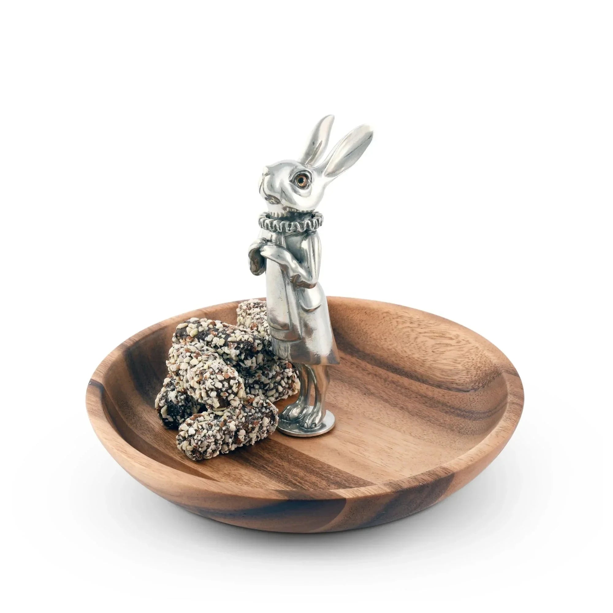 Whimsical Bunny Wood Tidbit Bowl - The Mayfair Hall