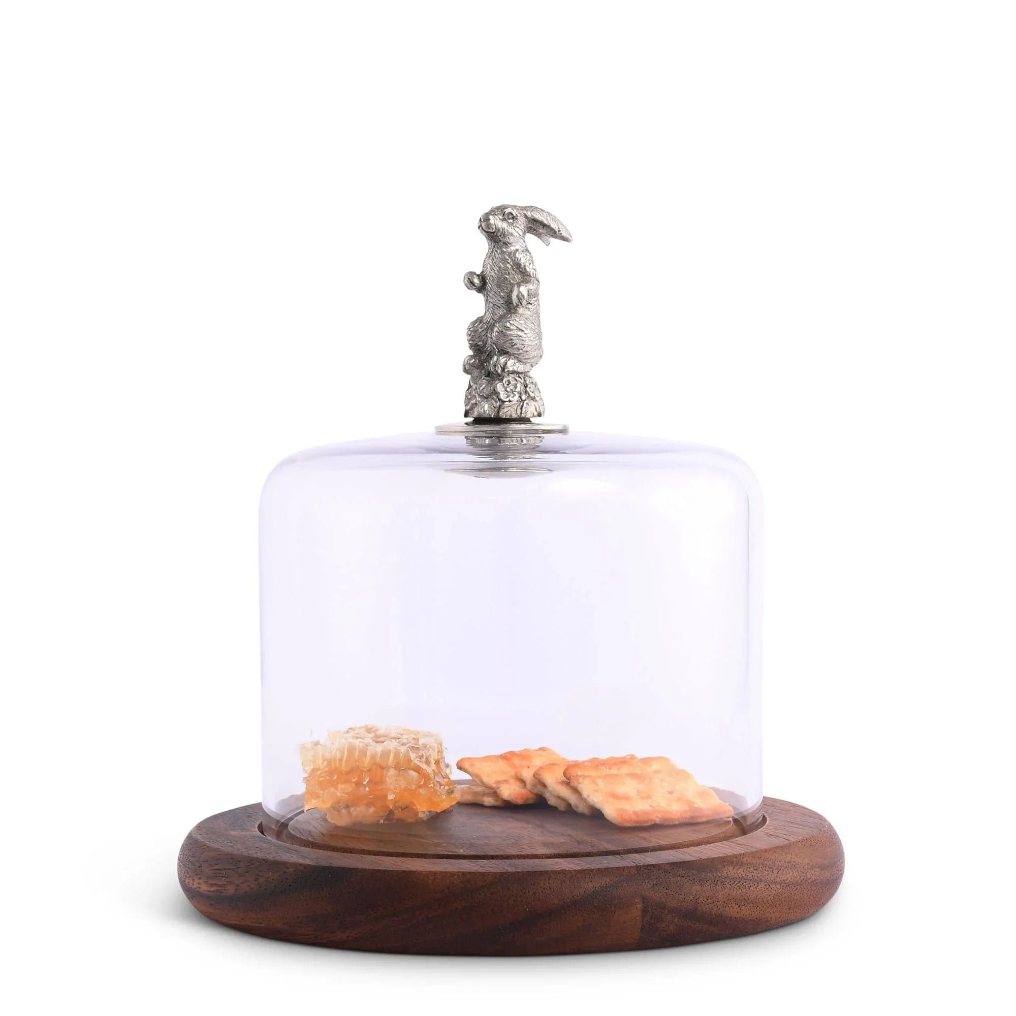 Bunny Glass Covered Cheese Wood Board - The Mayfair Hall