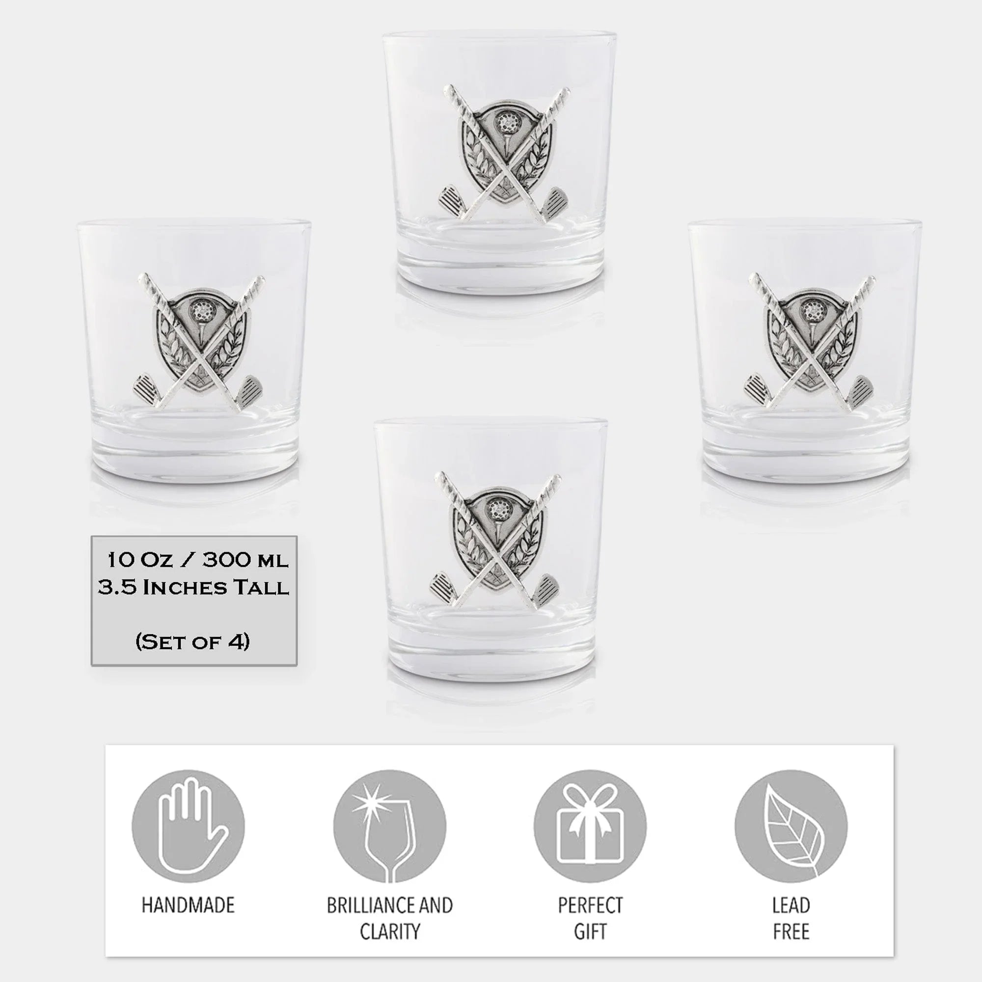 Golf Bar Glasses Set of 4 - The Mayfair Hall