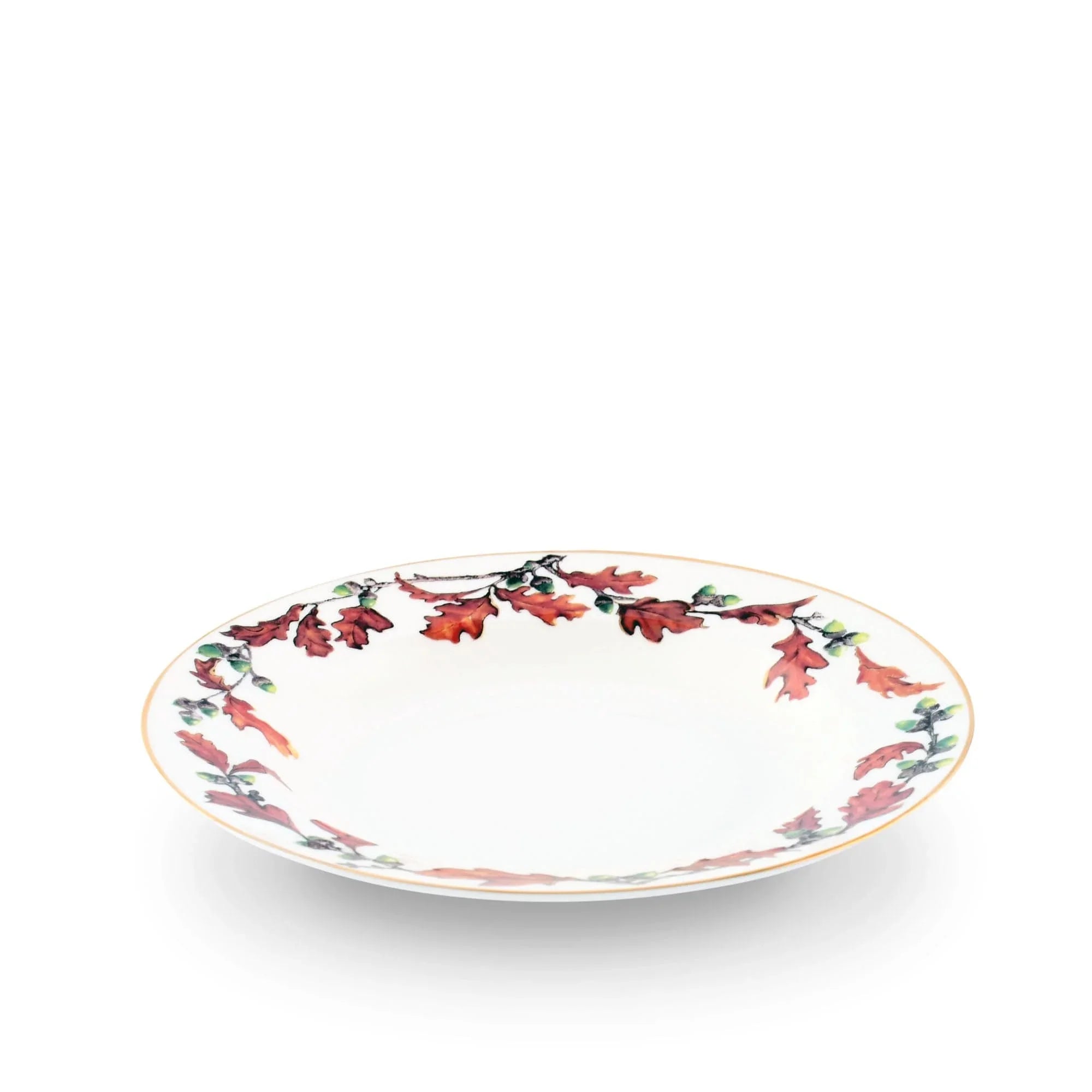 Norwood Acorn Pattern Bone China Soup Plate - The Mayfair Hall