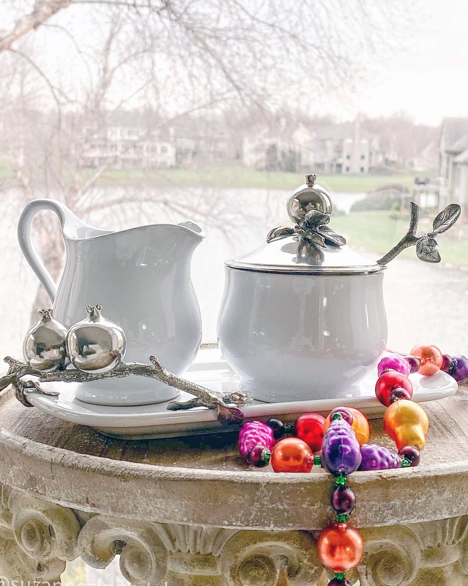 Pomegranate Creamer Set - The Mayfair Hall