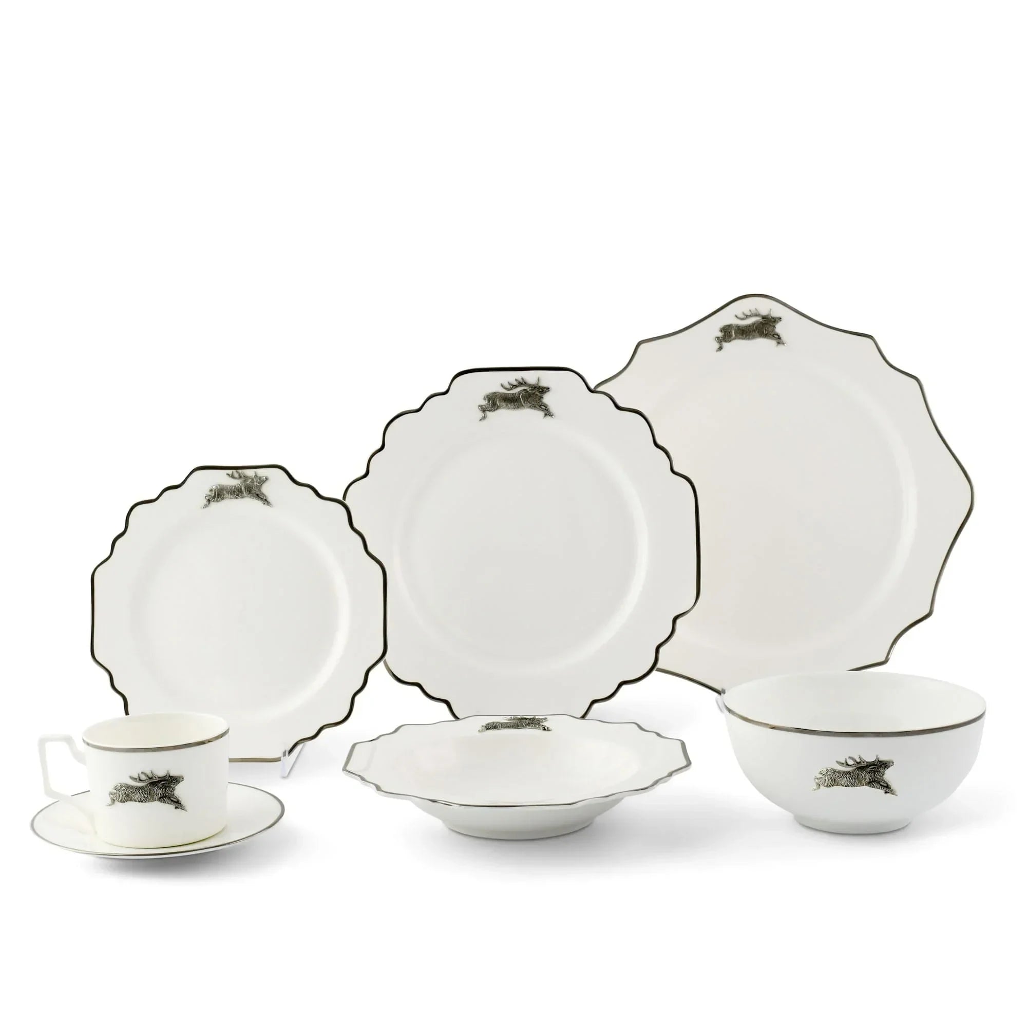 Bone China Running Elk Dinnerware - The Mayfair Hall