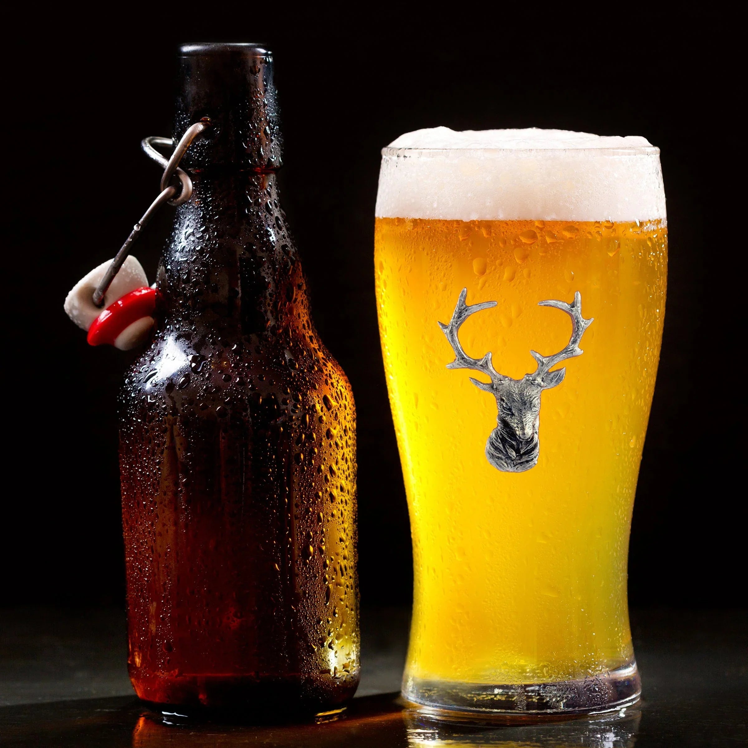 Elk Head Beer Glass - The Mayfair Hall