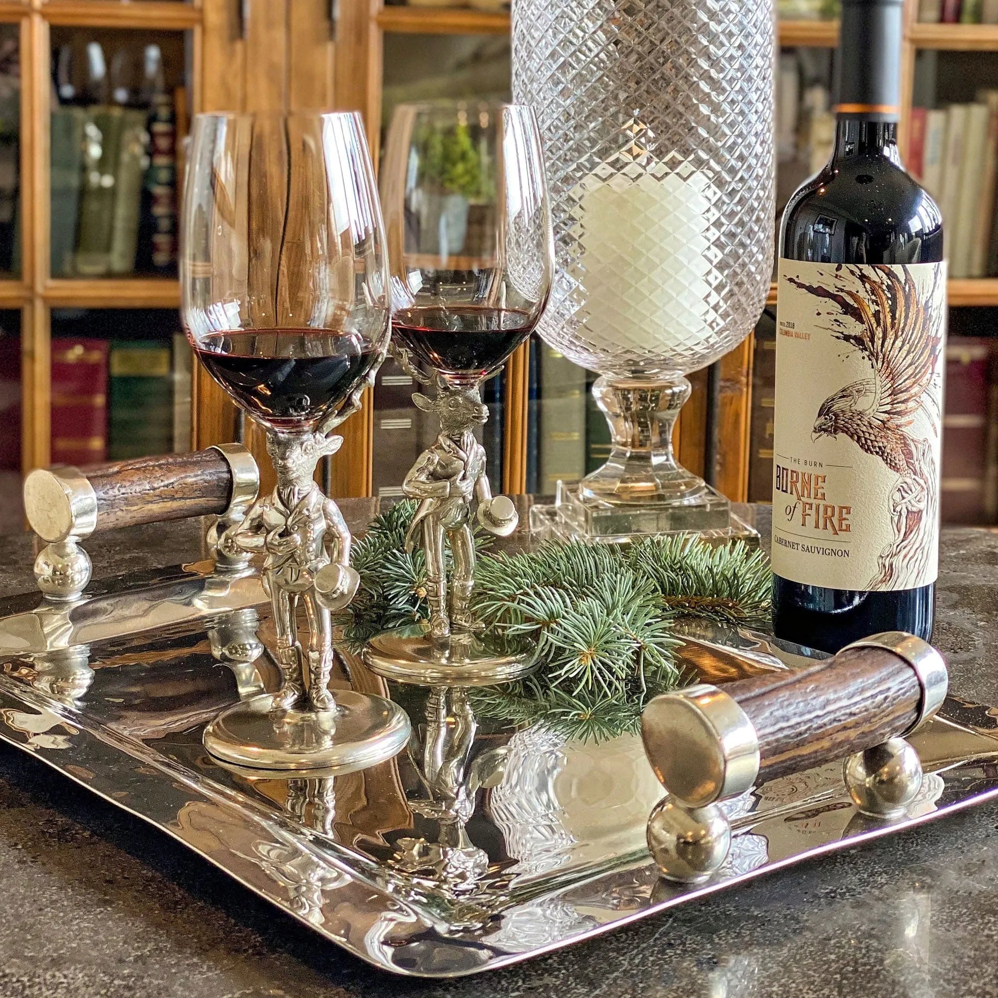 Gentleman Elk Wine Glass - The Mayfair Hall
