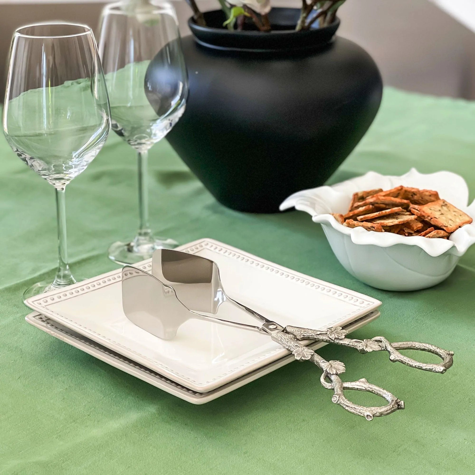 Acorn Oak Leaf Food / Ice Tongs - The Mayfair Hall