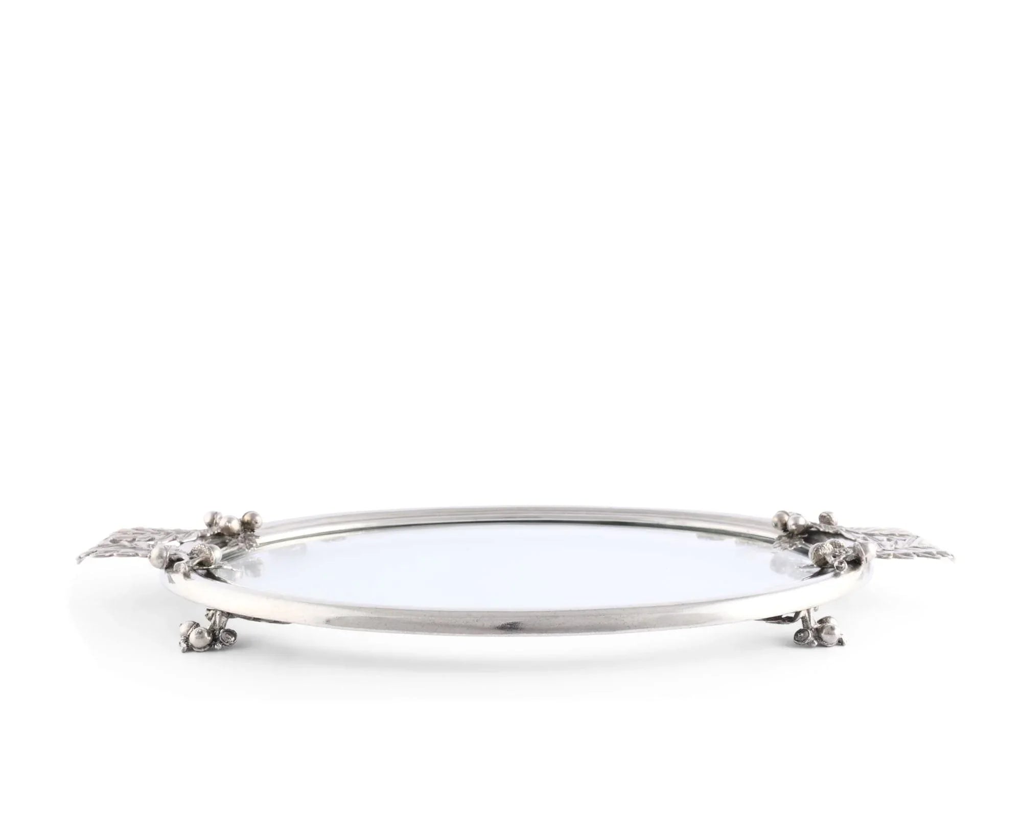 Acorn & Oak Leaf Oval Glass Tray - The Mayfair Hall