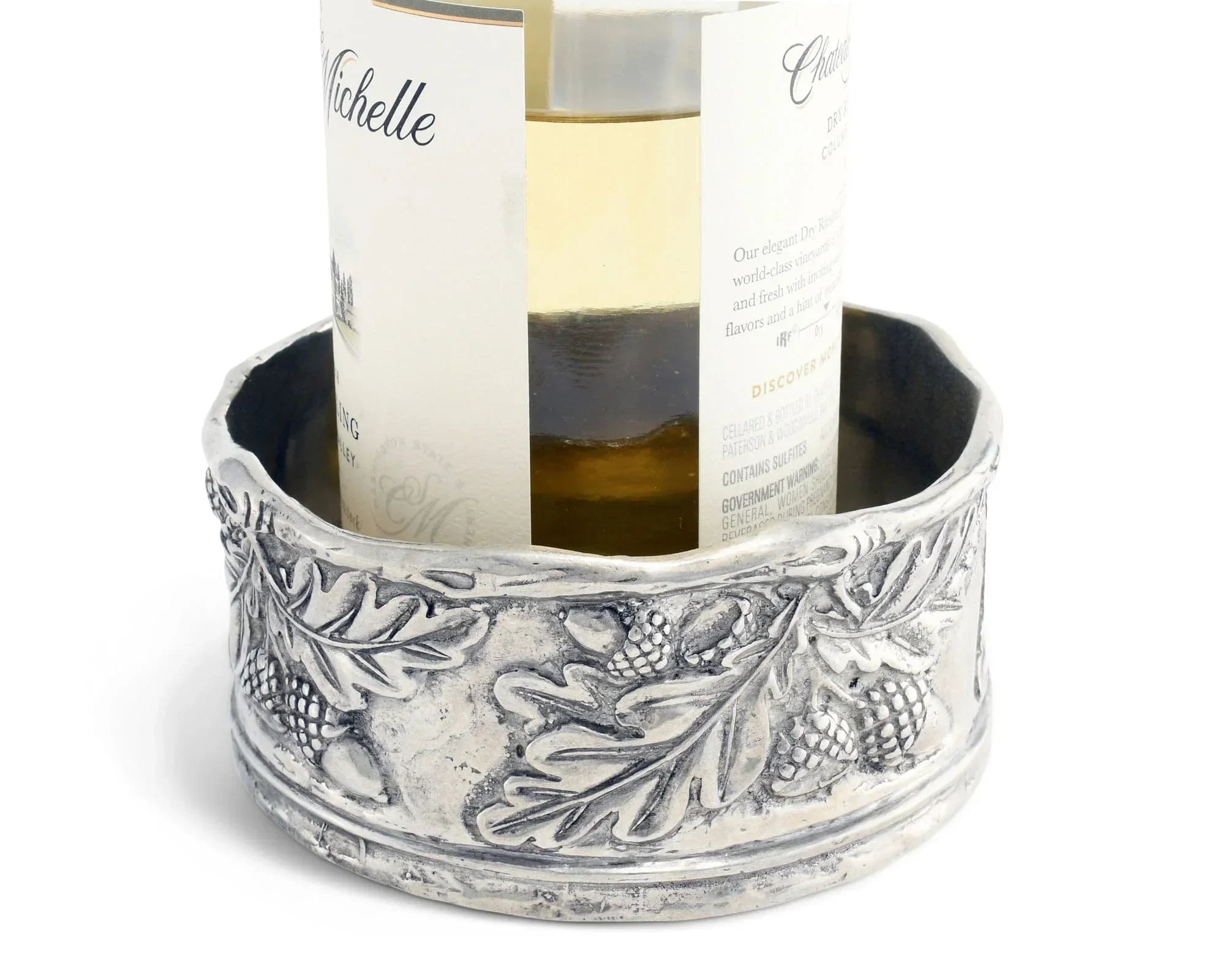 Acorn Oak & Leaf Pewter Wine Coaster - The Mayfair Hall