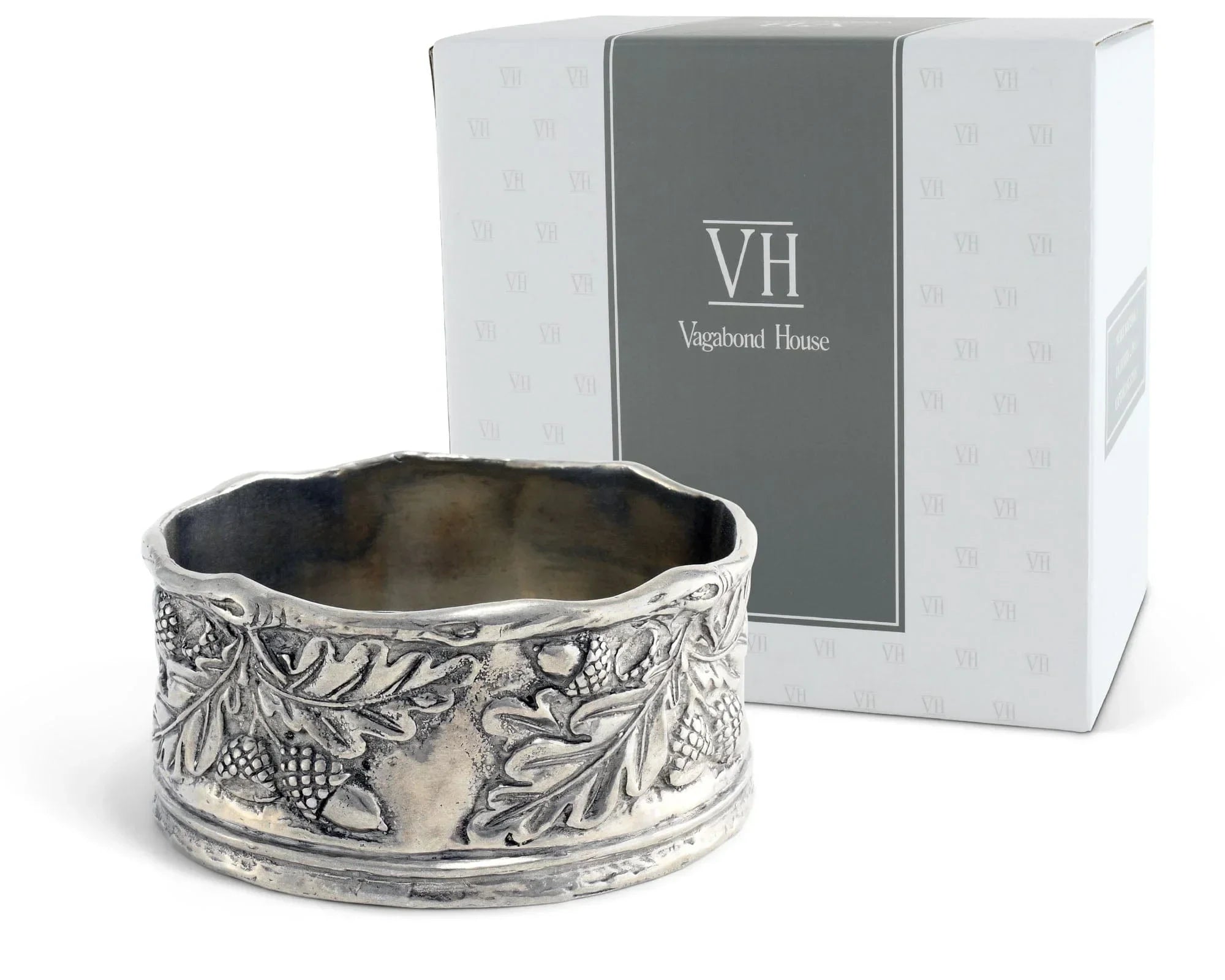 Acorn Oak & Leaf Pewter Wine Coaster - The Mayfair Hall
