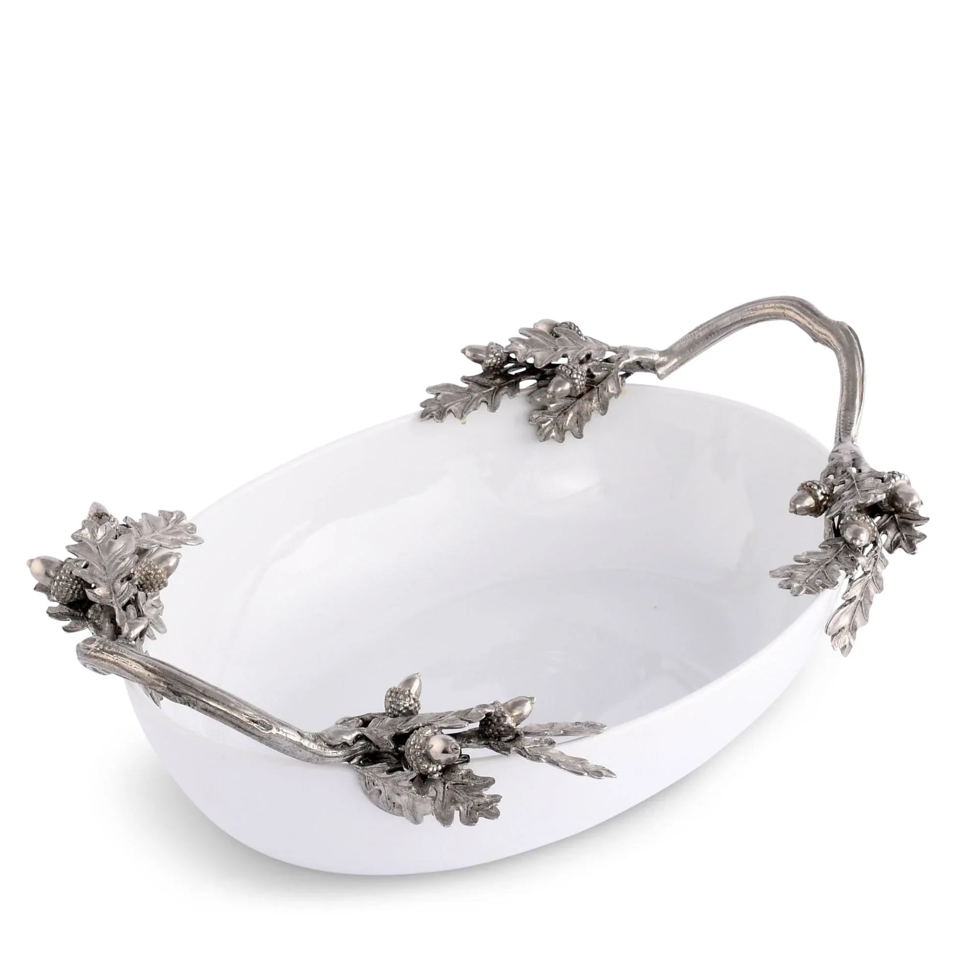 Acorn Oak & Leaf Stoneware Serving Dish - The Mayfair Hall