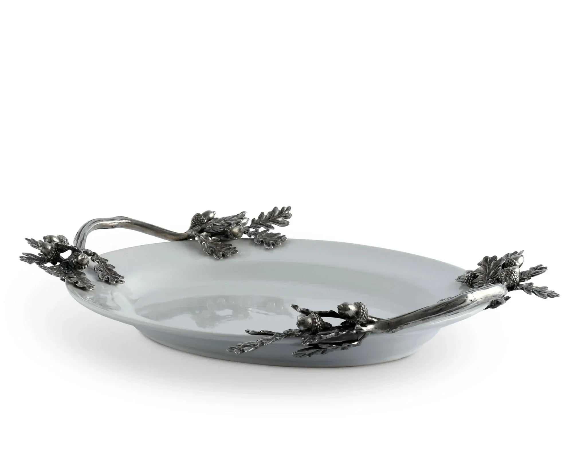 Acorn Oak & Leaf Stoneware Tray - Small - The Mayfair Hall