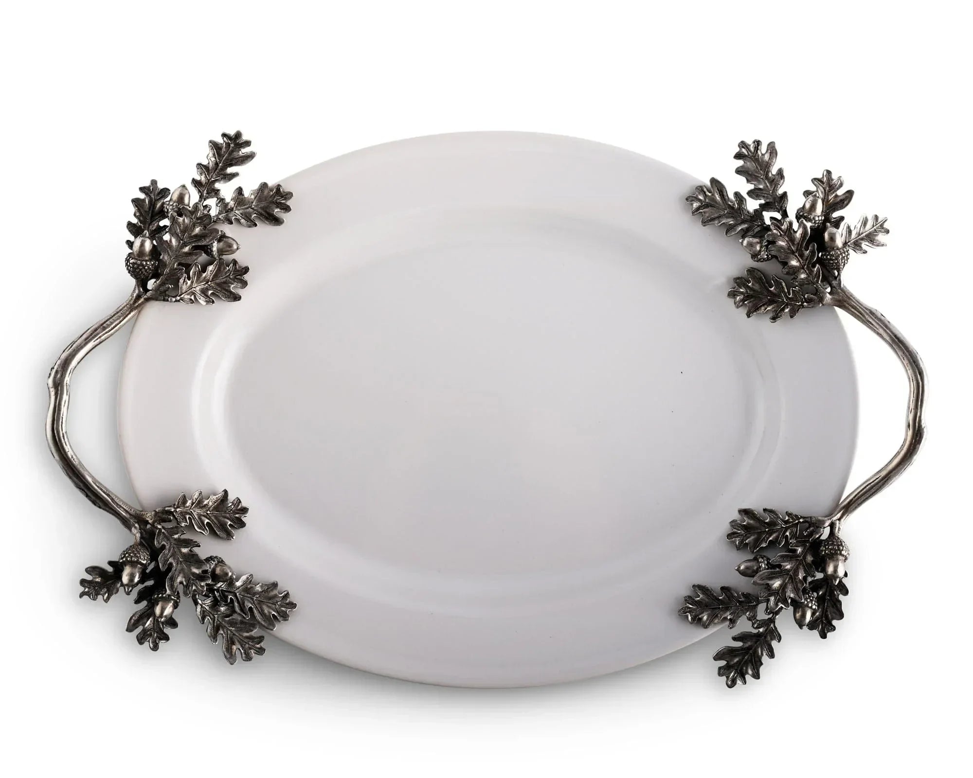 Acorn Oak & Leaf Stoneware Tray - Small - The Mayfair Hall